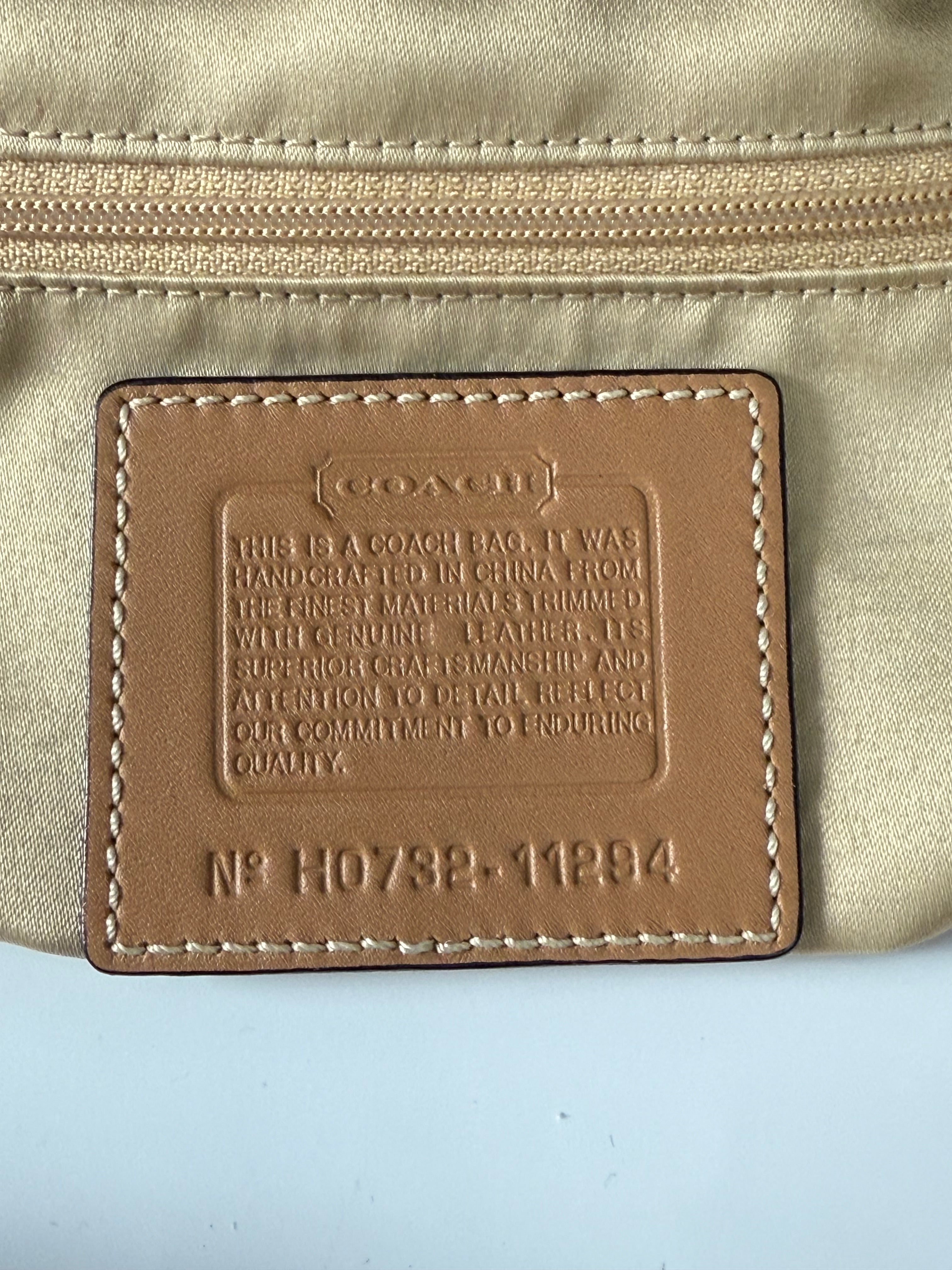 Vintage Coach Ergo Brown/Tan Bag Coach Signature Y2K HandBag