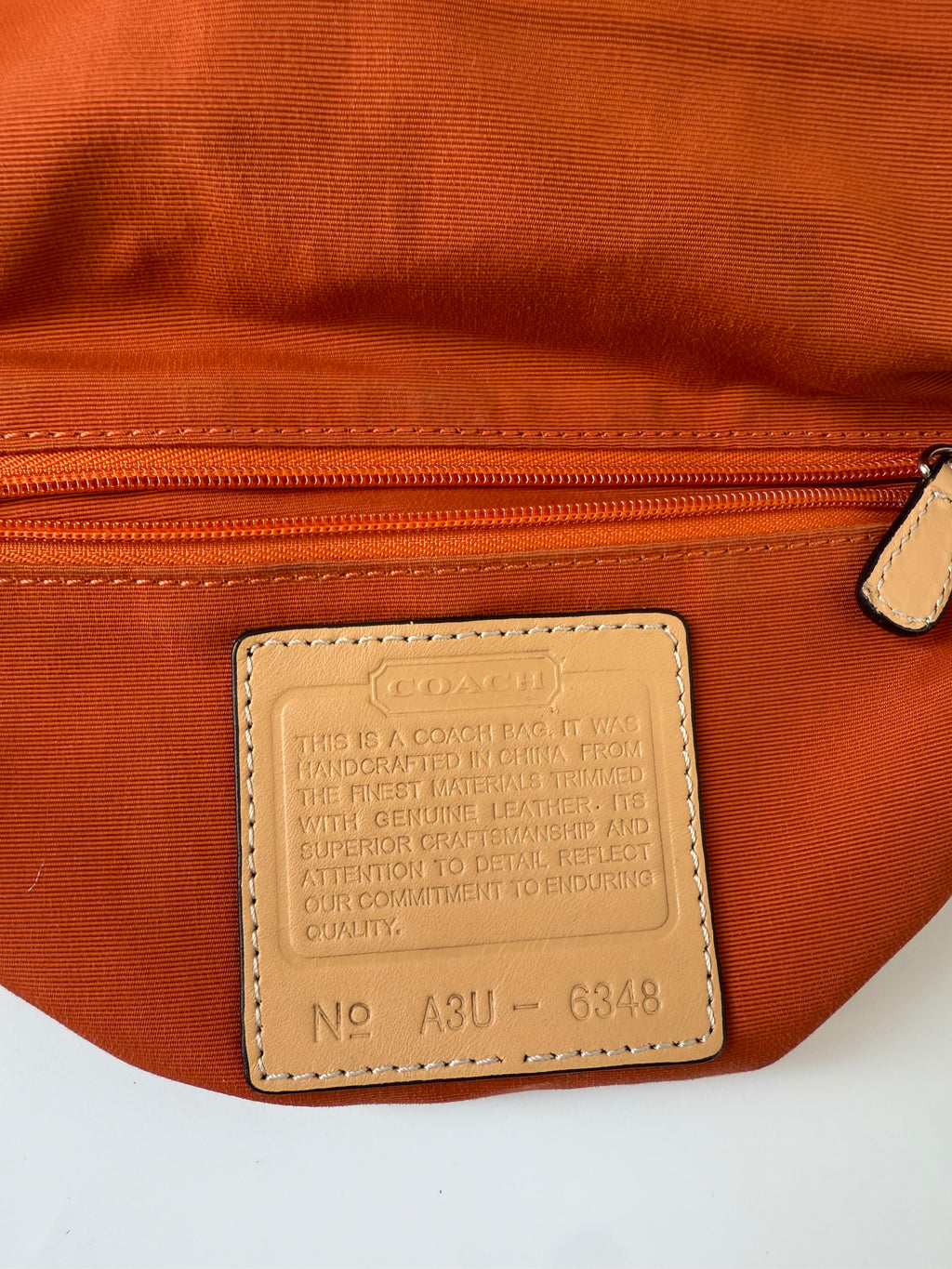 Vintage Coach Demi Clip Bag Brown Tan Signature Canvas Shoulder Bag Y2K