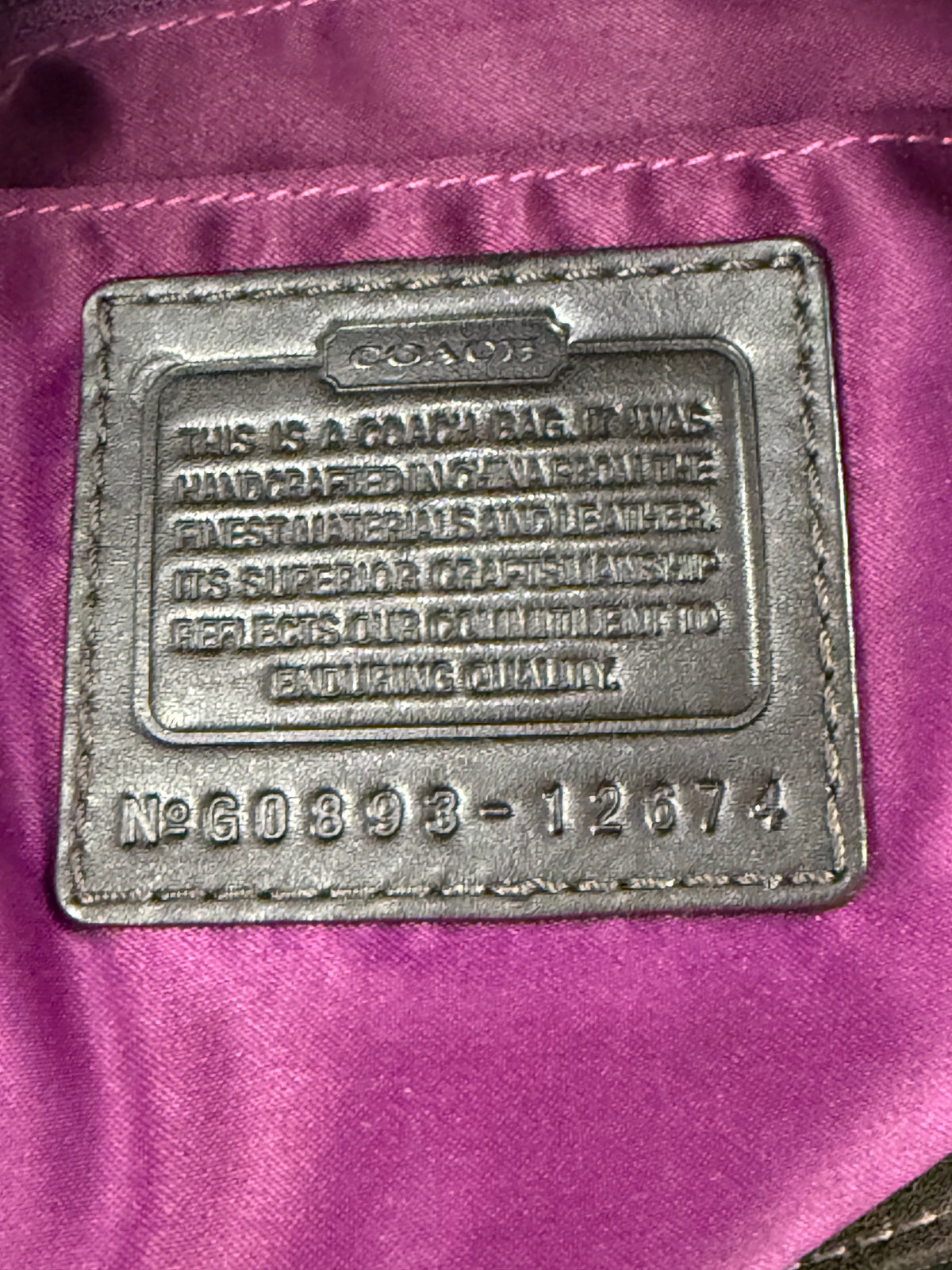 Vintage Coach Dark Brown Zoe Bag Coach Signature Shoulder Bag 00s Y2K