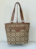 Vintage Coach Bag Brown & Tan Penelope Signature Tote Bag 00s Y2K Handbag