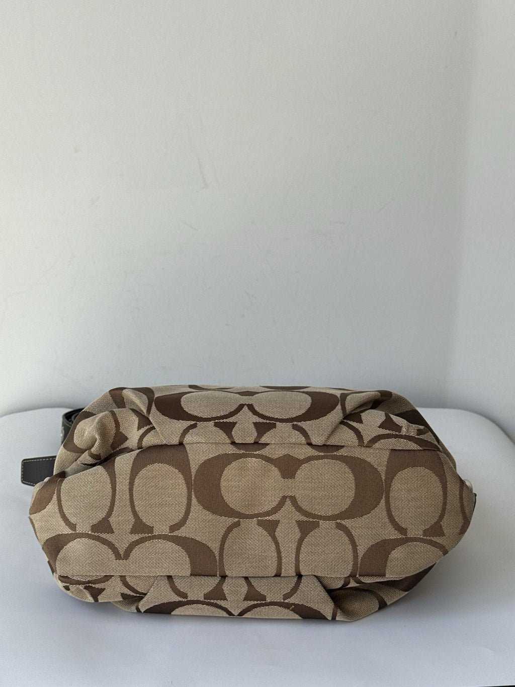 Vintage Coach Hobo Bag Brown & Beige Signature Crossbody Bag 00s Y2K