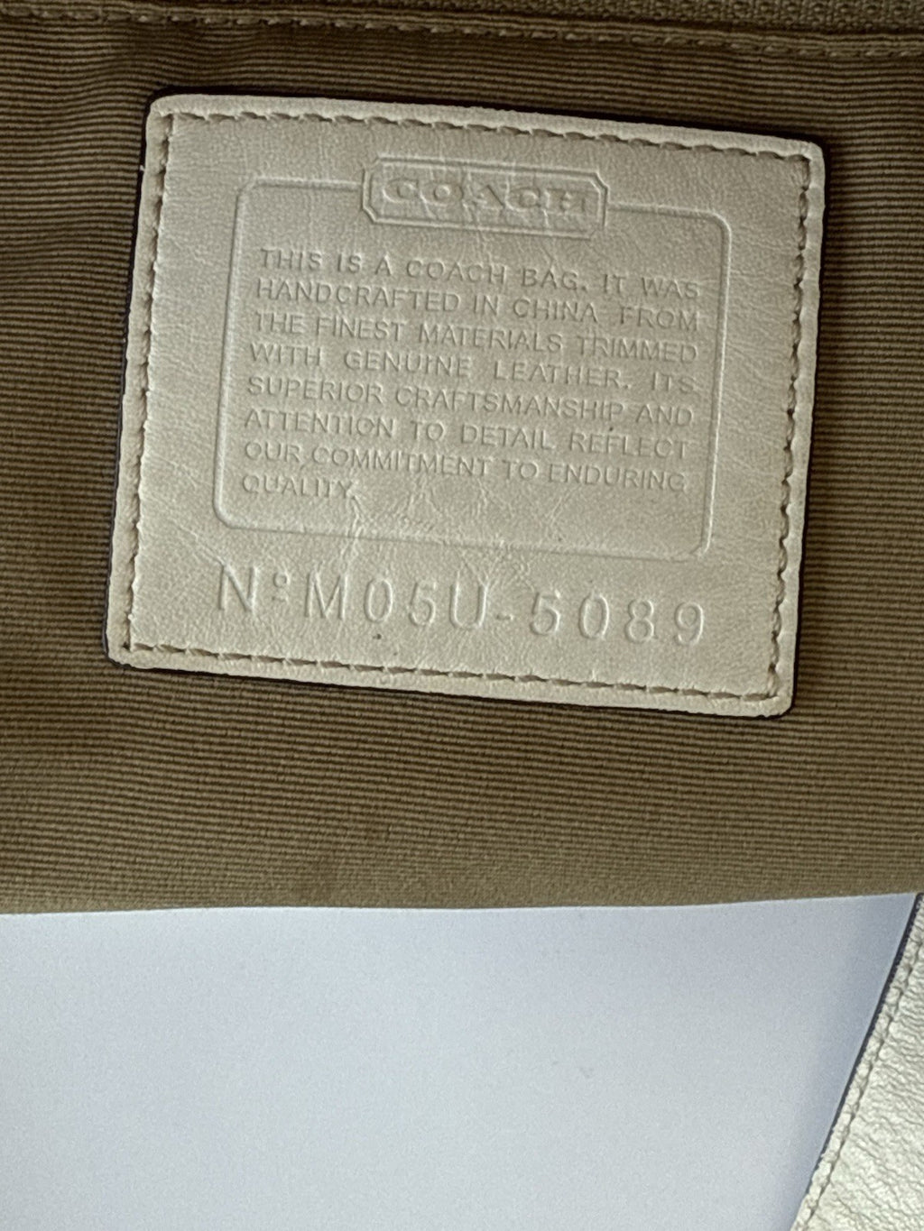 Vintage Coach Soho Bag Beige & Brown Signature Coach Handbag 00s Y2K