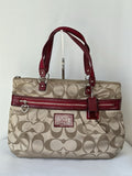 Vintage Coach Poppy Signature Sateen Pocket Tote Bag 00s Y2K handbag