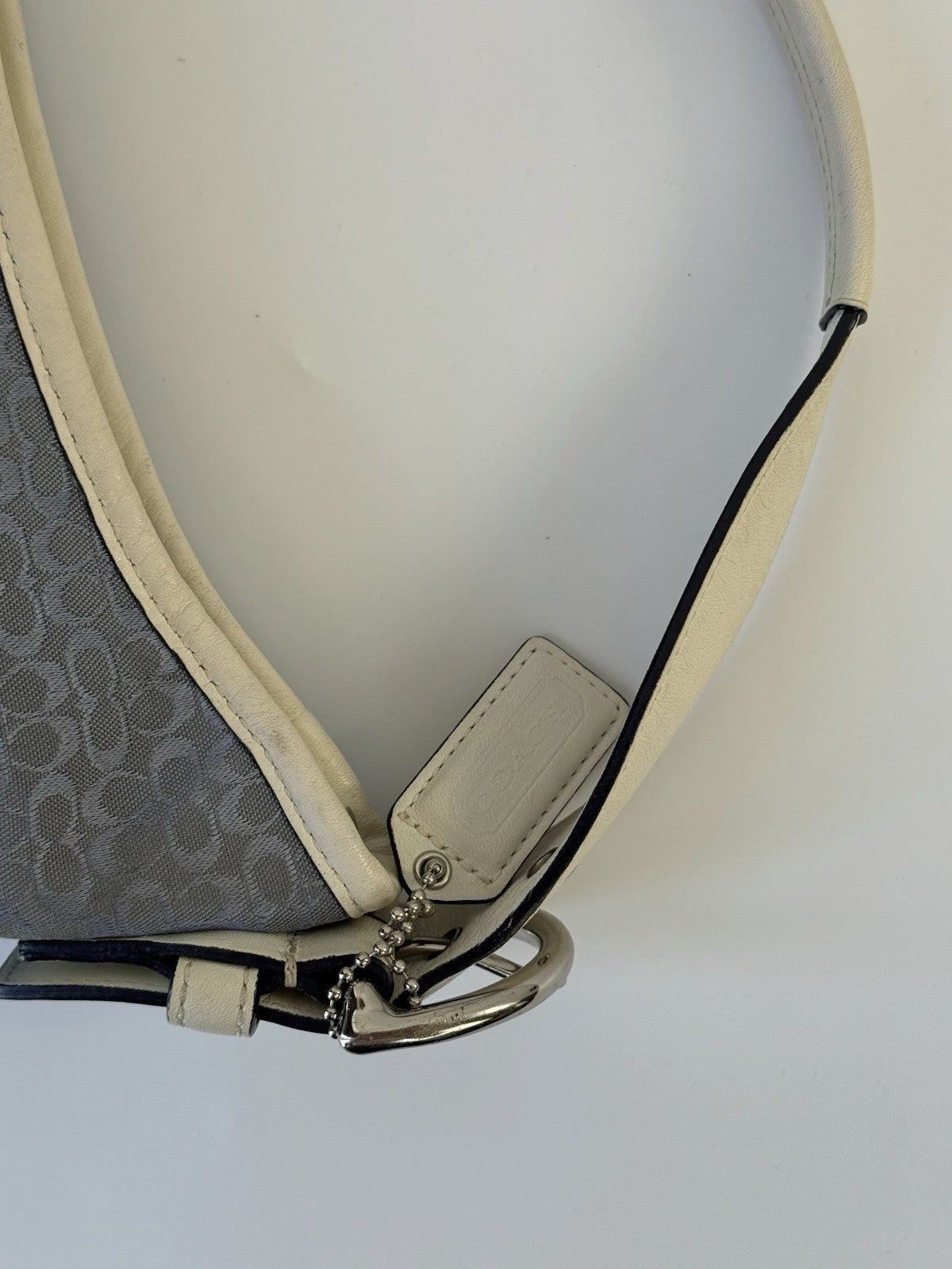 Vintage Coach Hobo Bag Blue Coach Signature Canvas Bag 00s Y2K