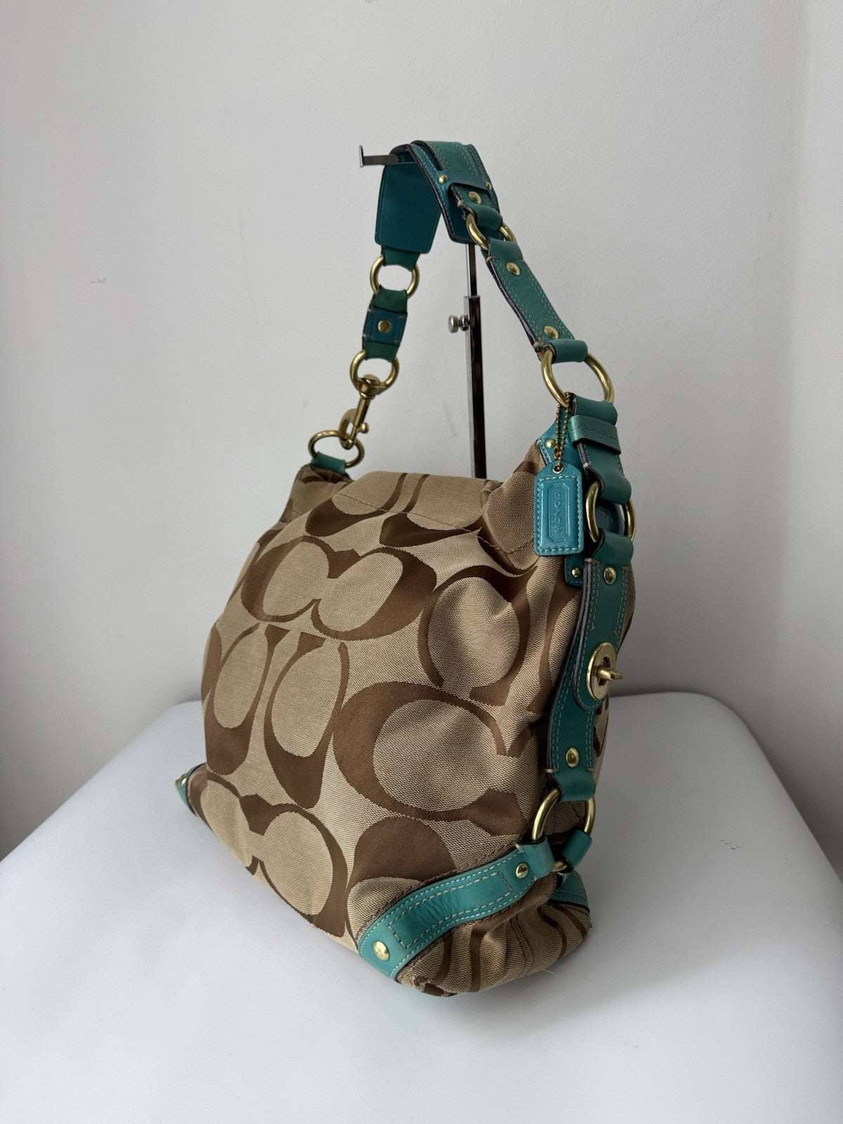 Vintage Coach Carly Bag Coach Signature Hobo Bag 00s Y2K Bag