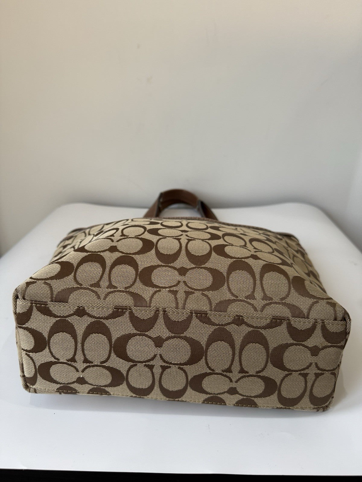Vintage Coach Bag Brown & Tan Penelope Signature Tote Bag 00s Y2K Handbag