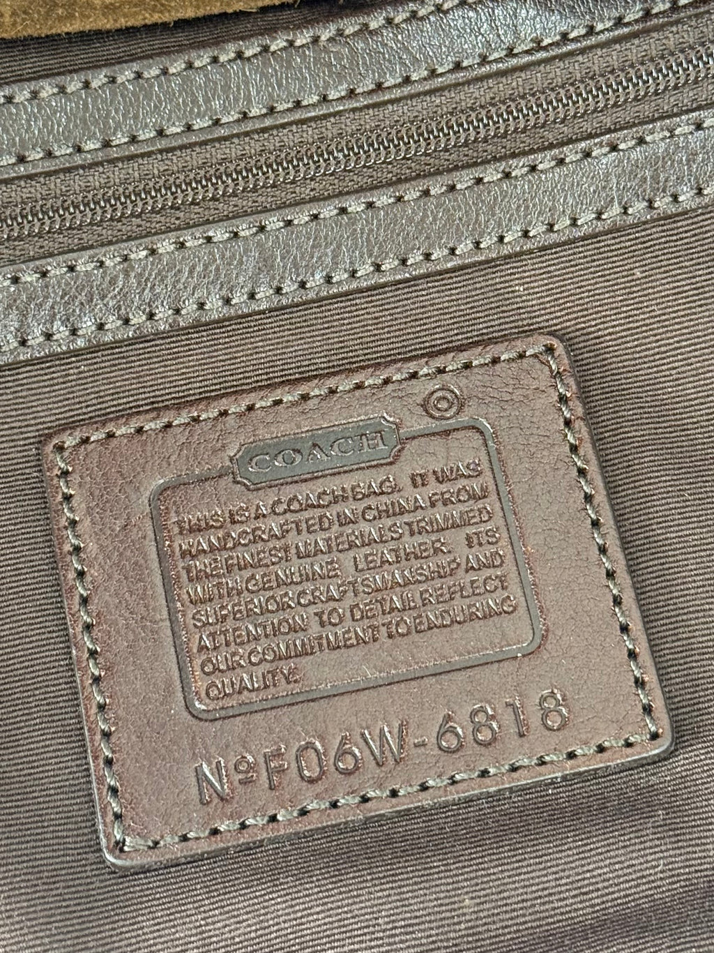 Vintage Coach Soho Shoulder Bag Brown Signature & Suede Canvas  Handbag 00s Y2K