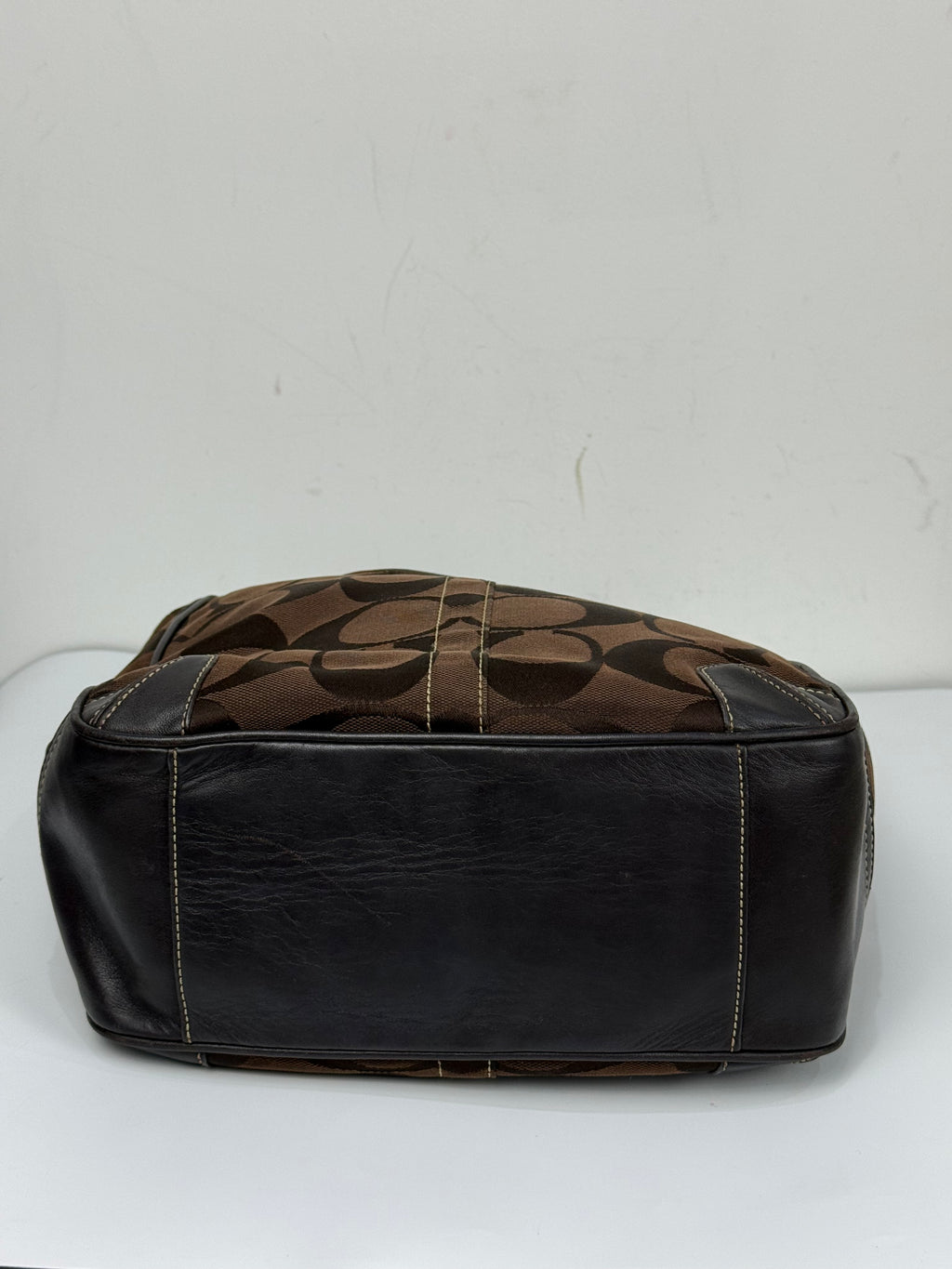Vintage Coach Ergo Shoulder Bag Coach Dark Brown Signature Handbag 00s Y2K