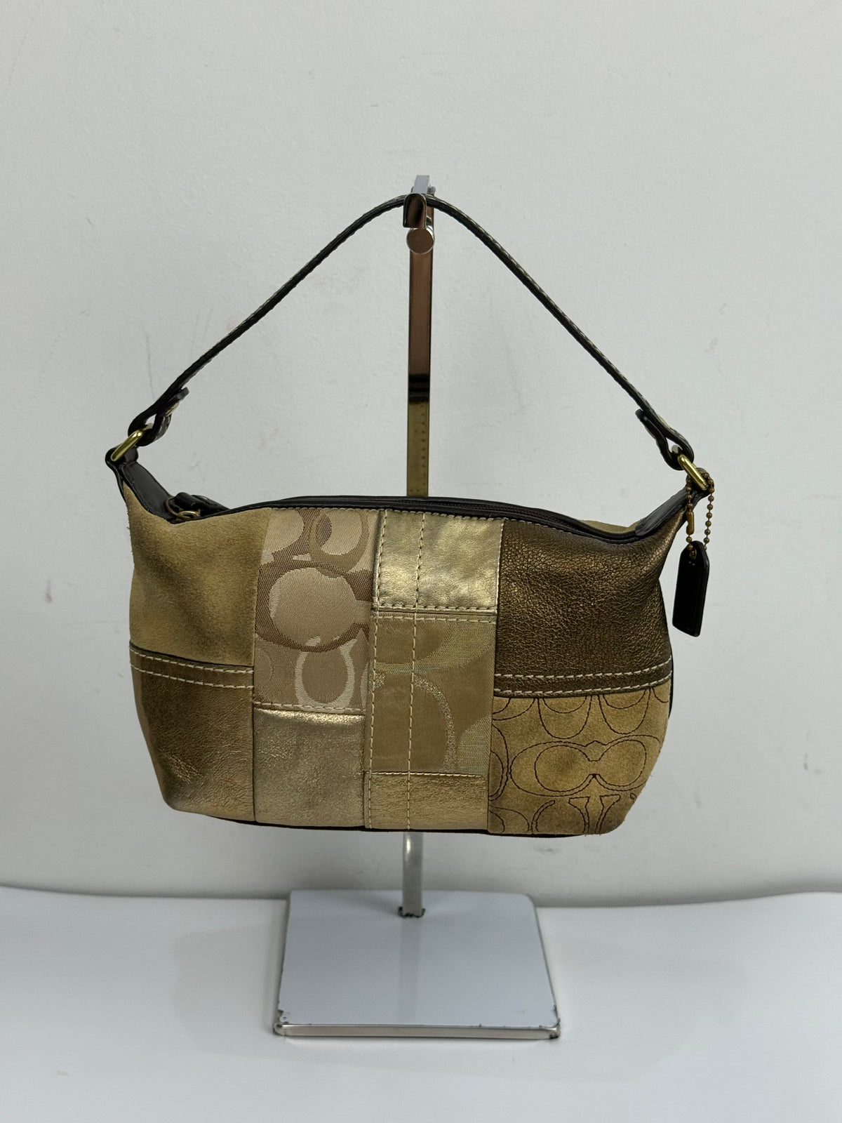 Vintage Coach Patchwork HandBag Multi Colour Patchwork Mini Handbag 00s Y2K