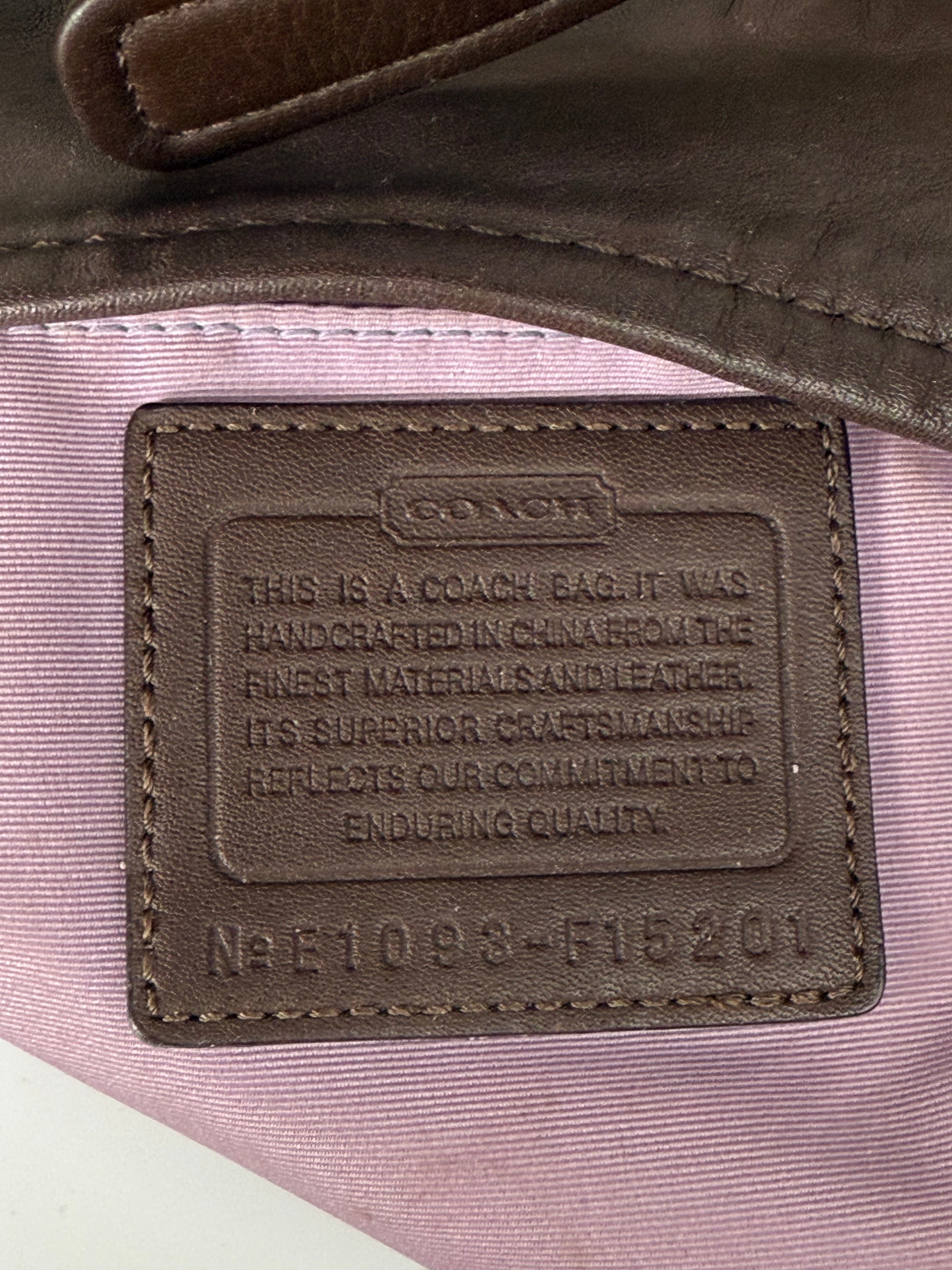 Vintage Coach 2-Way Shoulder Bag Coach Brown/Beige Signature Y2K HandBag