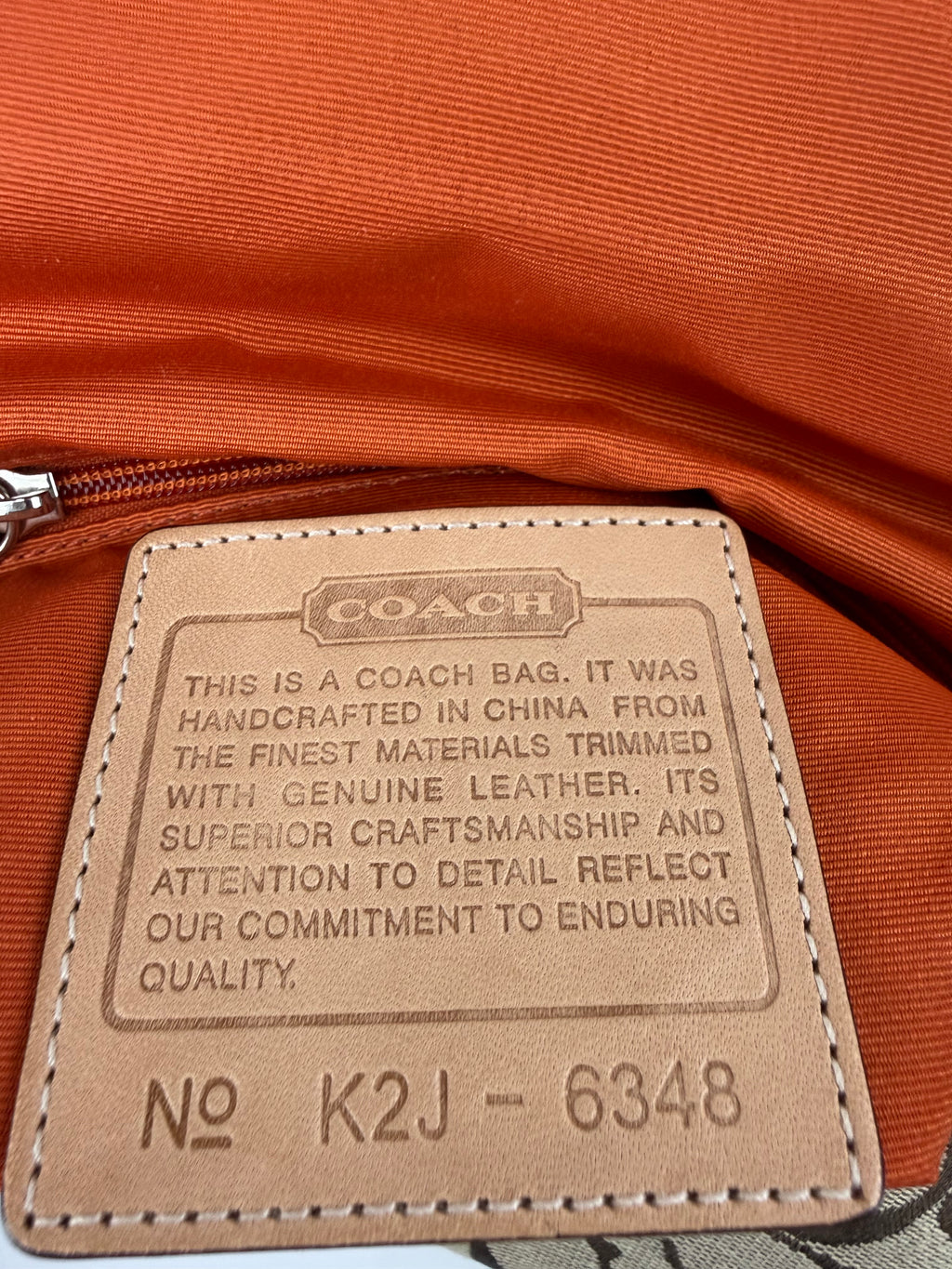 Vintage Coach Demi Clip Bag Brown Tan Signature Canvas Shoulder Bag Y2K