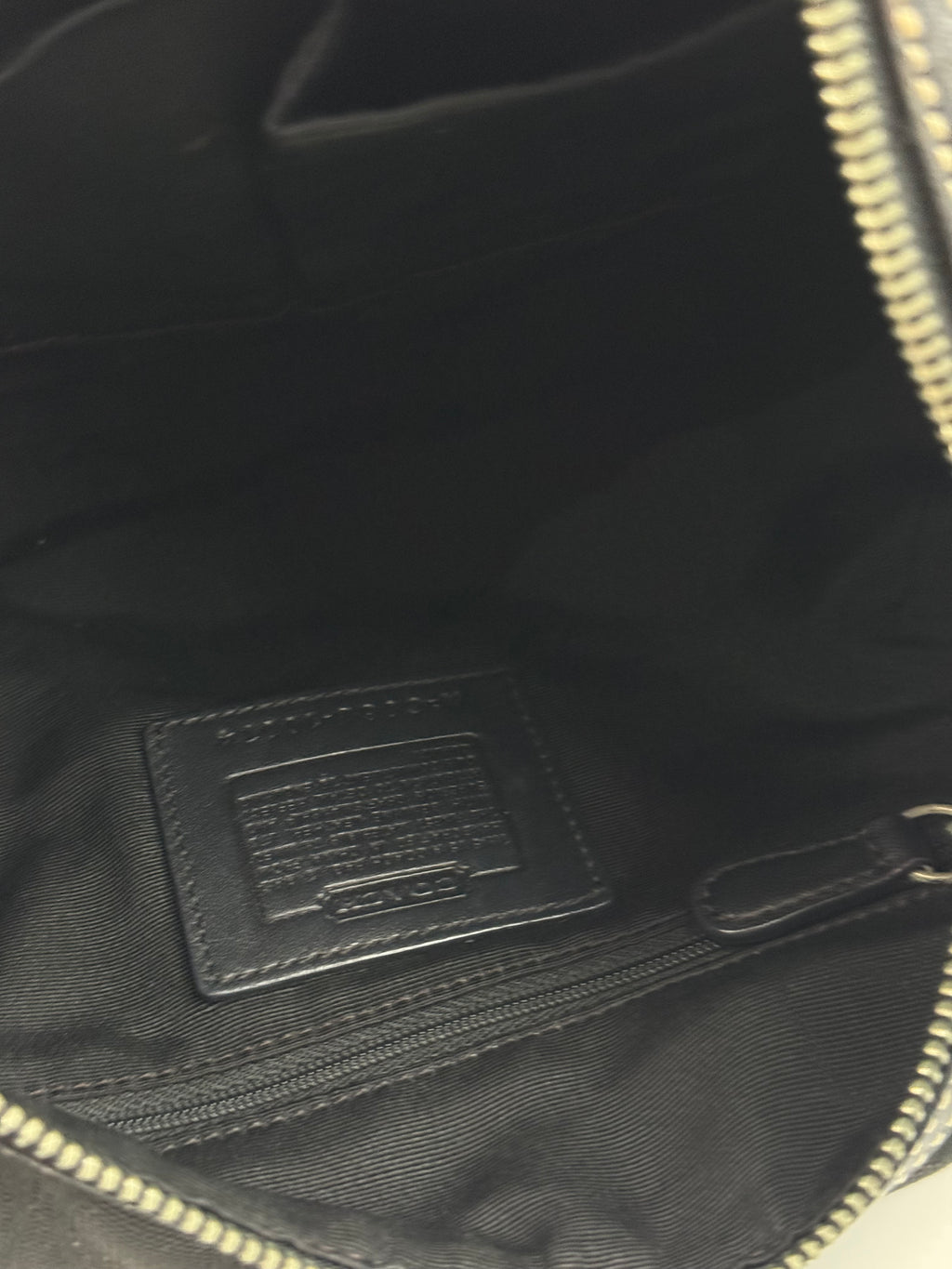 Vintage Coach Hobo Bag Coach Black Signature Shoulder Bag 00s Y2K