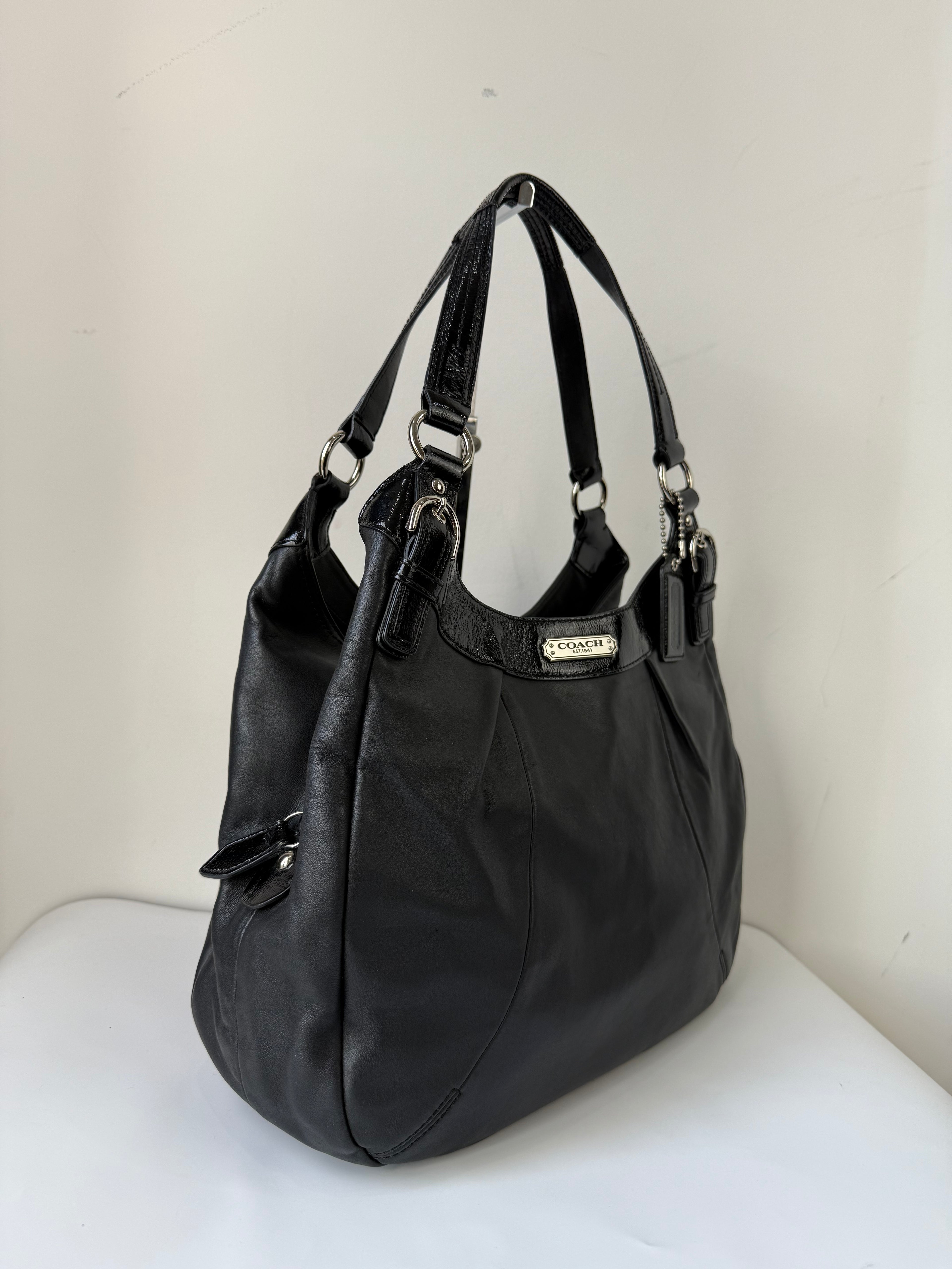 Vintage Coach Soho Hobo Bag Coach Black Leather Shoulder Bag 00s Y2K