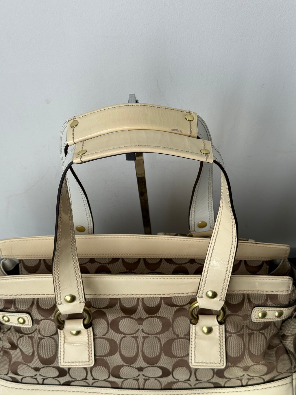 Rare Coach 65th Anniversary Legacy Bag Limited Edition Satchel Bag Enamel Leather Bag 00s Y2K HandBag