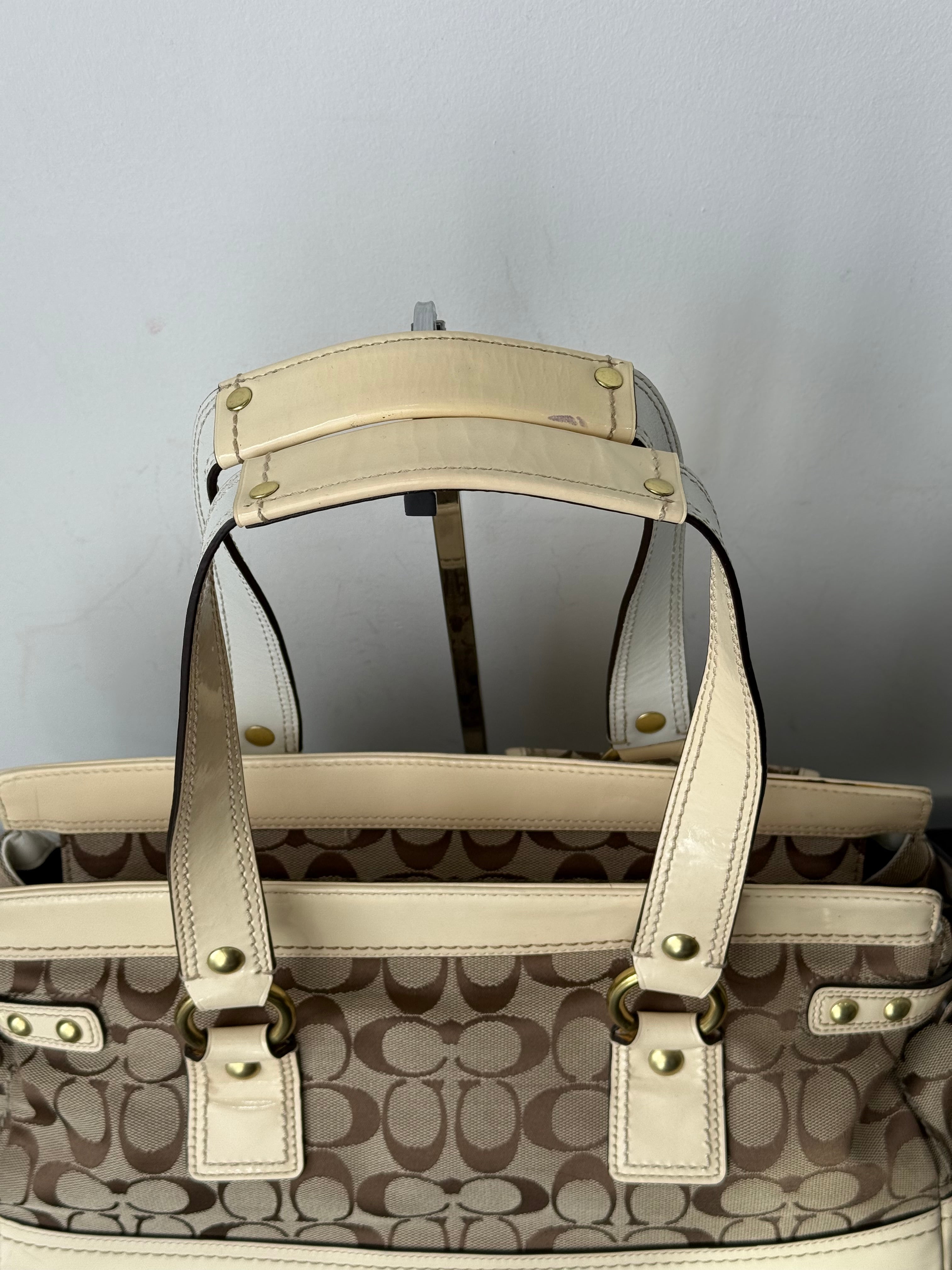 Rare Coach 65th Anniversary Legacy Bag Limited Edition Satchel Bag Enamel Leather Bag 00s Y2K HandBag