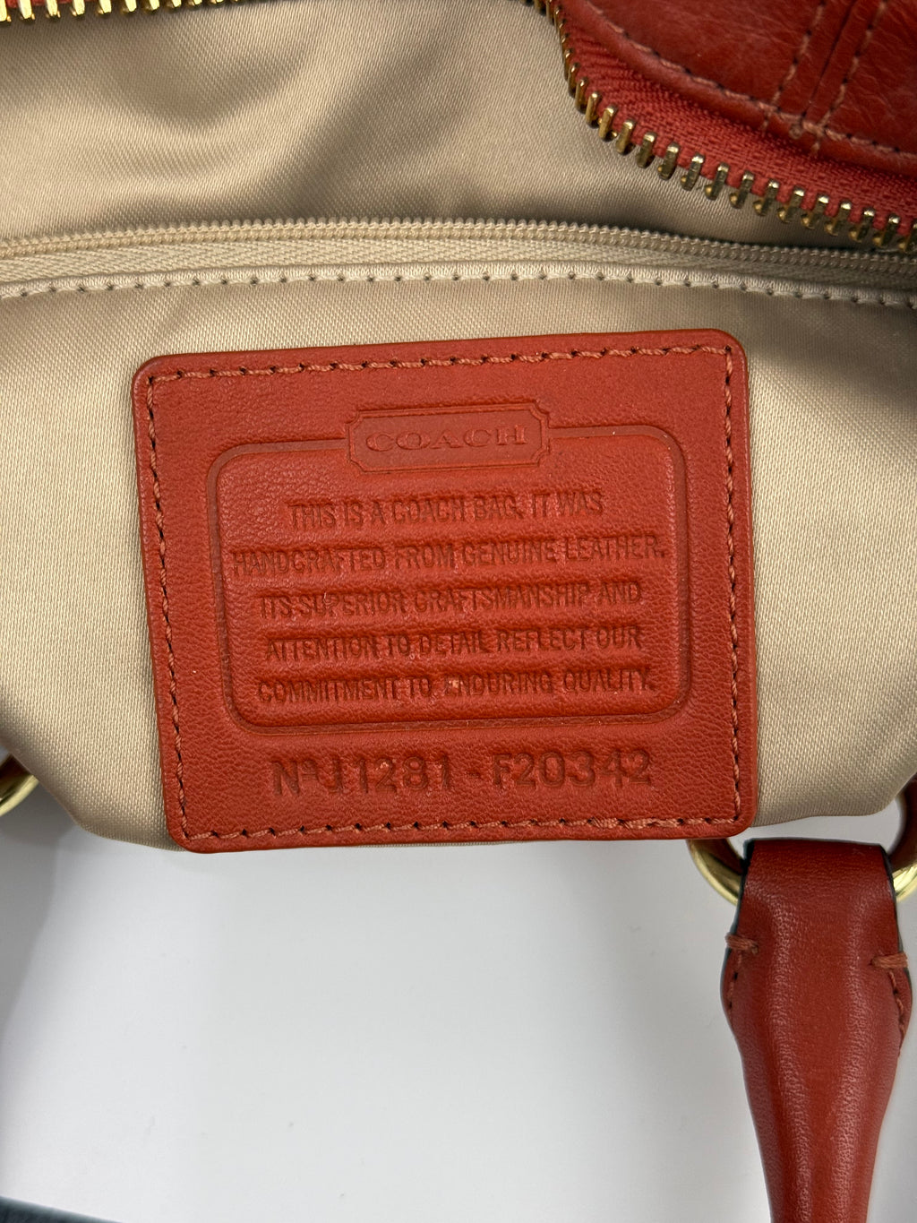 Vintage Coach Ashley Mini Tote Bag with Straps Red Coach Mini Handbag 00s Y2K