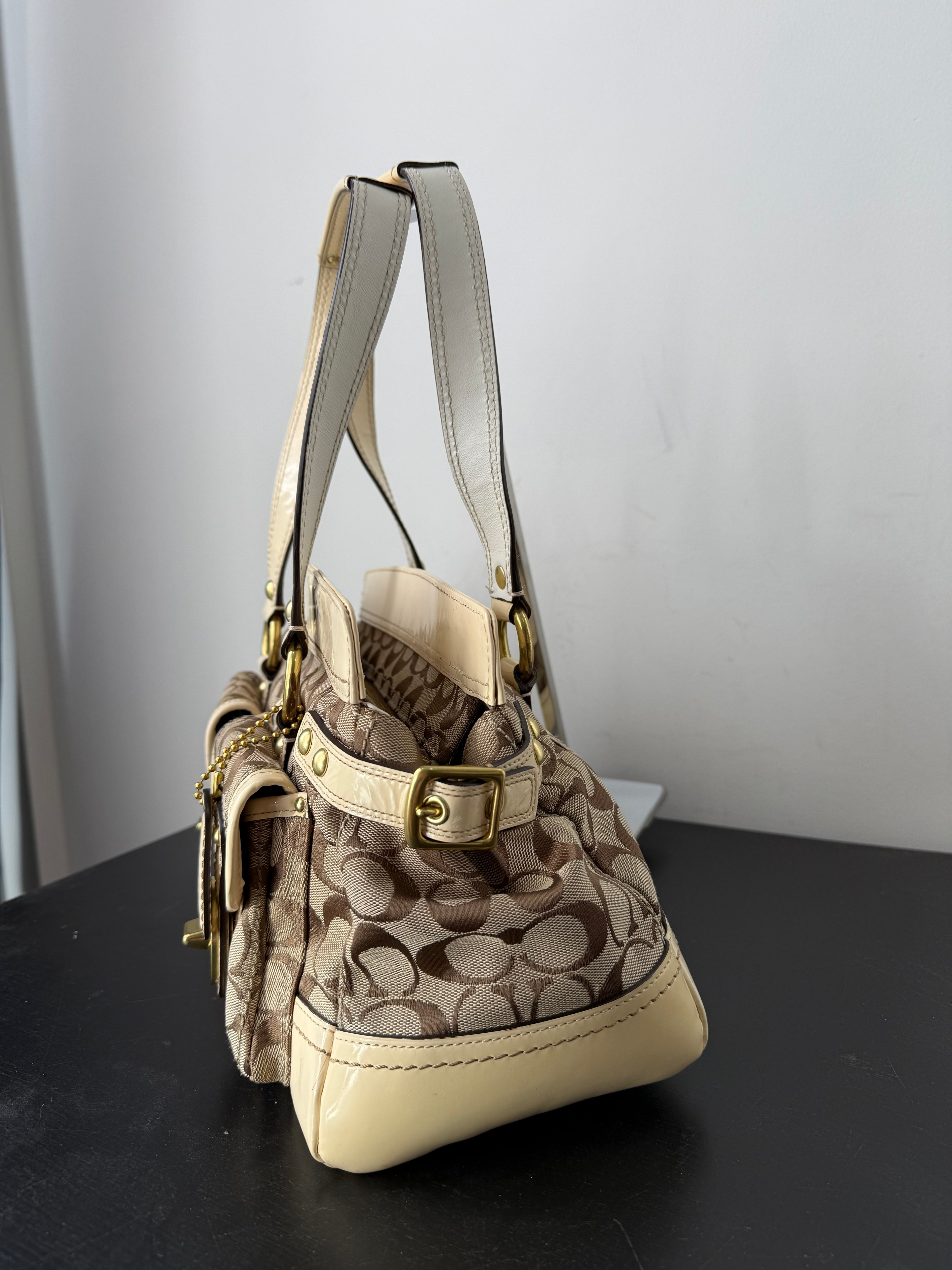 Rare Coach 65th Anniversary Legacy Bag Limited Edition Satchel Bag Enamel Leather Bag 00s Y2K HandBag