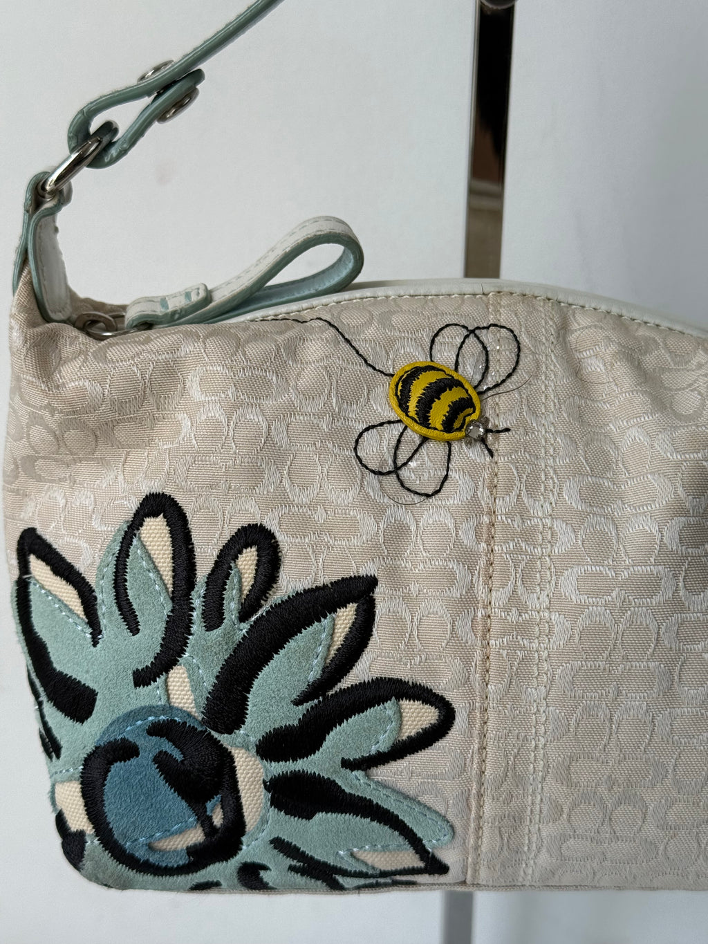 Vintage Coach Bumble Bee Bag Coach Signature Handbag 00s Y2K