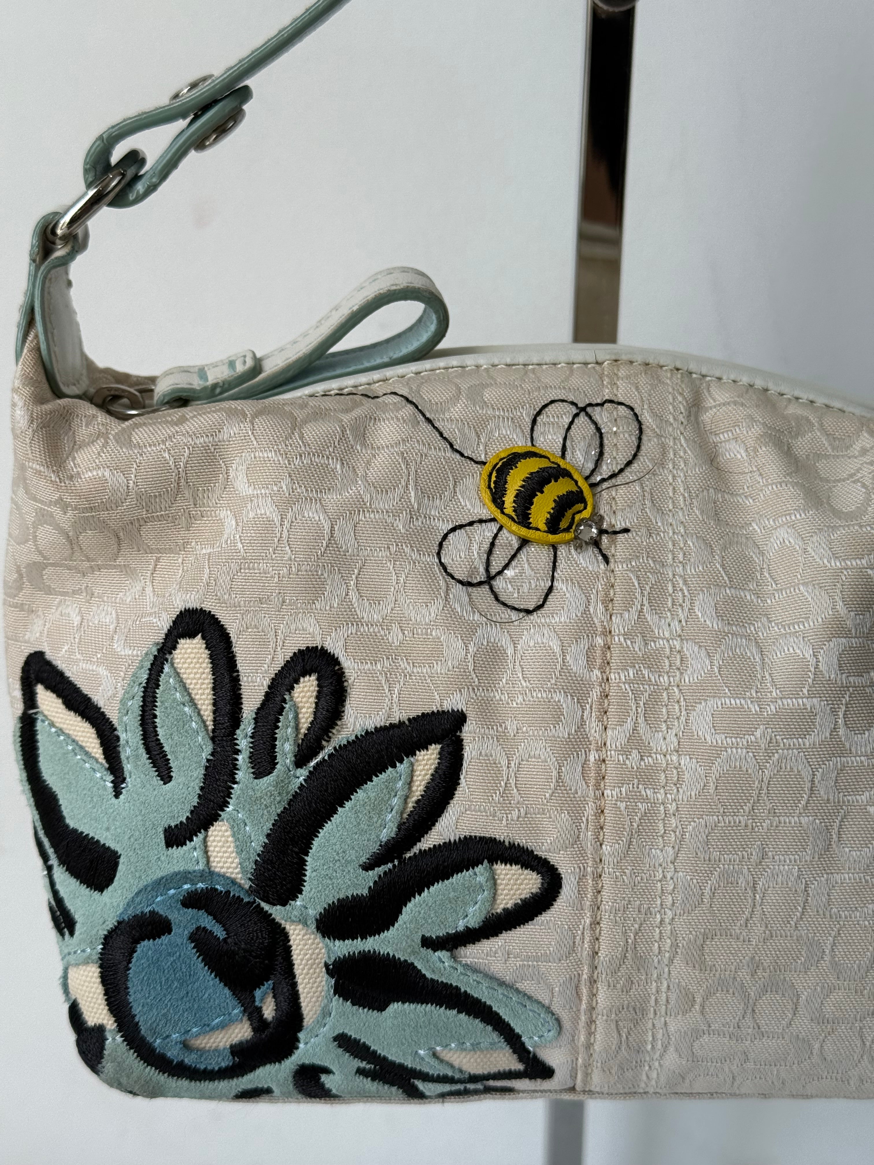 Vintage Coach Bumble Bee Bag Coach Signature Handbag 00s Y2K