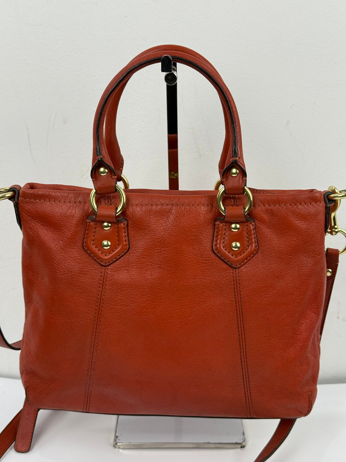Vintage Coach Ashley Mini Tote Bag with Straps Red Coach Mini Handbag 00s Y2K