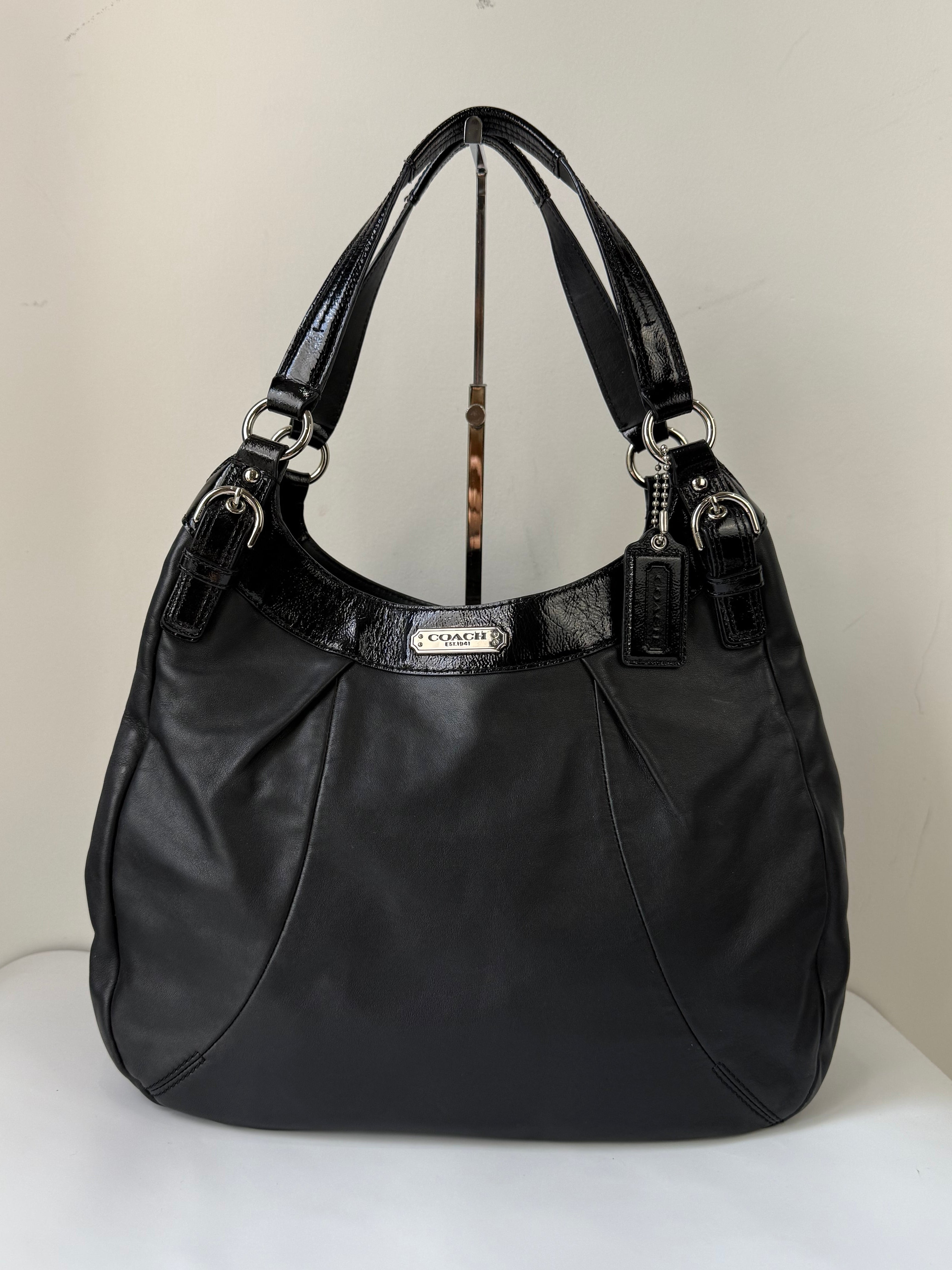 Vintage Coach Soho Hobo Bag Coach Black Leather Shoulder Bag 00s Y2K