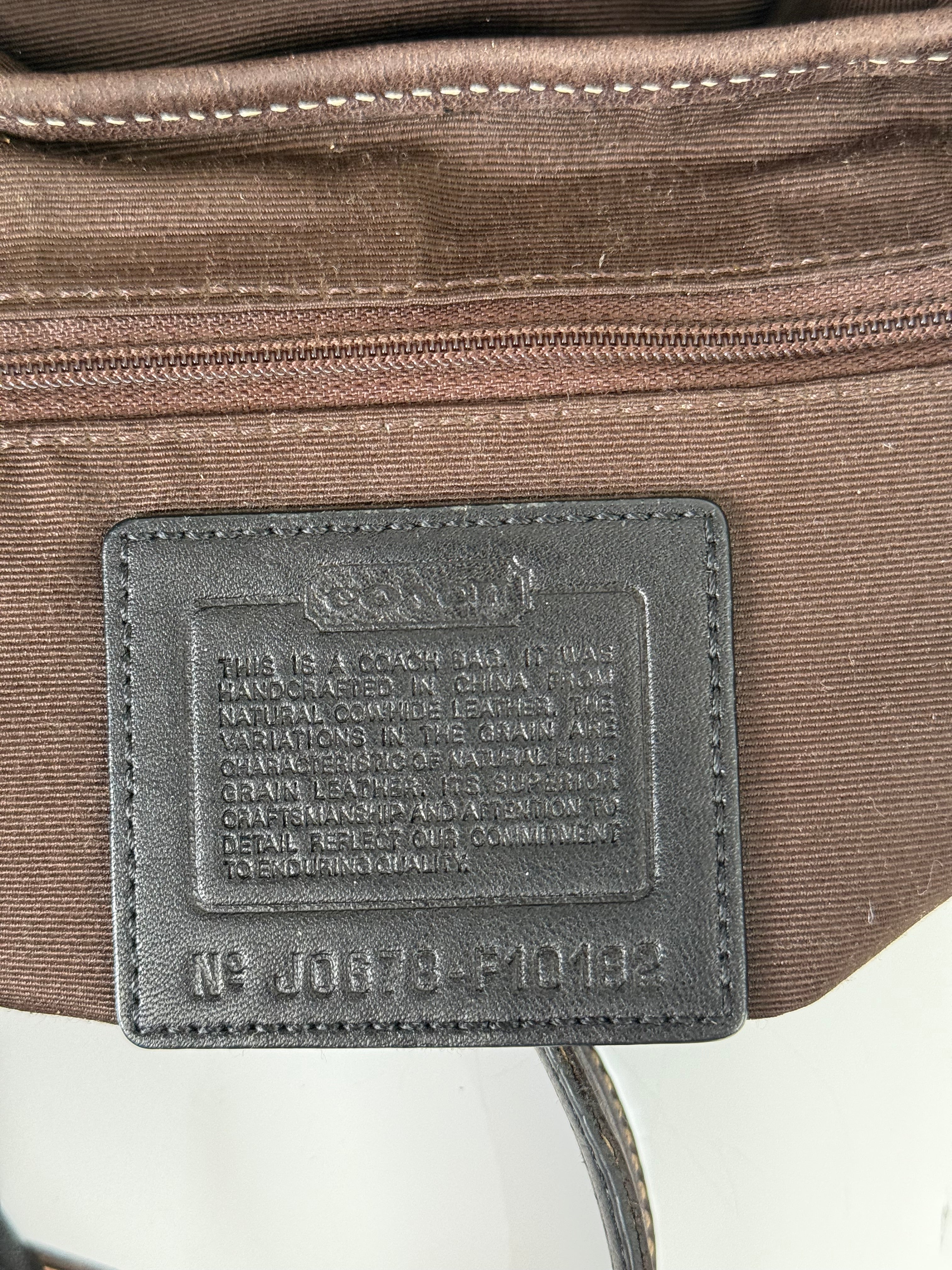 Vintage Coach Dark Brown Soho Shoulder Bag Coach Leather Handbag 00s Y2K