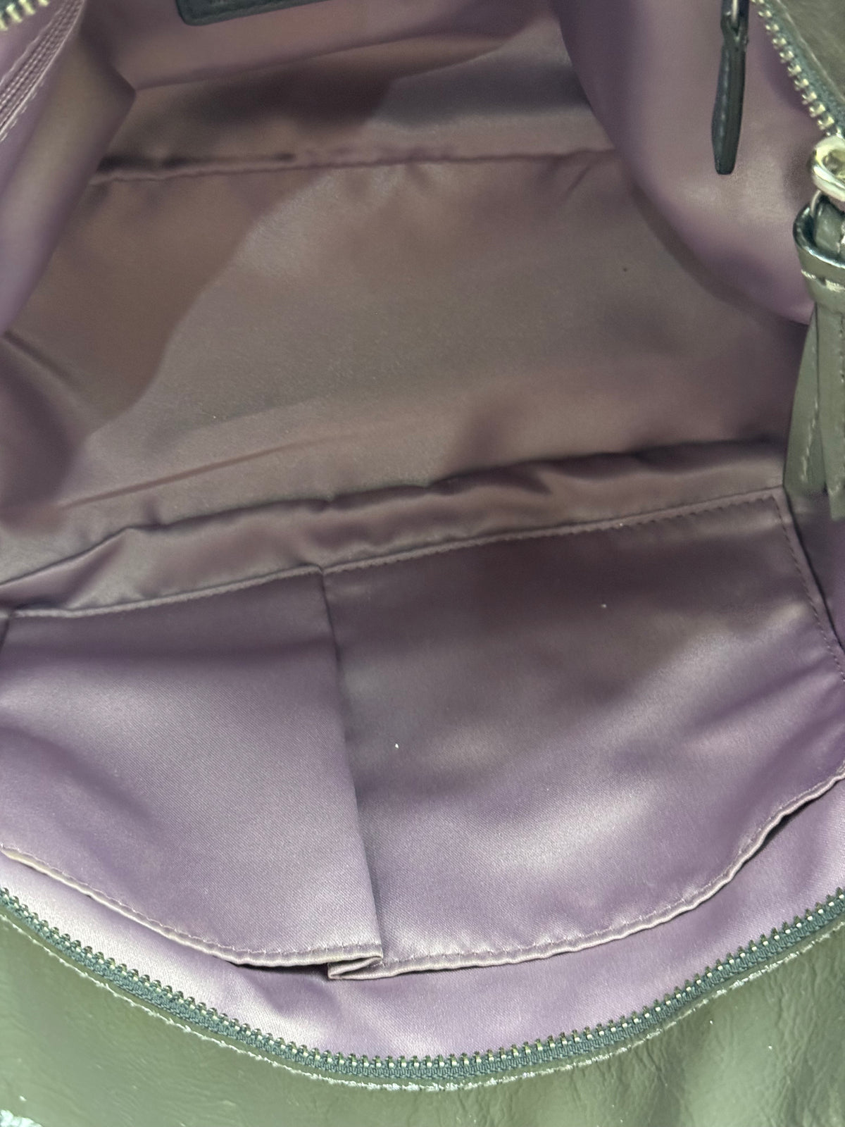 Vintage Coach Grey Patent Leather Bag Signature Gallery Shoulder Bag  00s Y2K