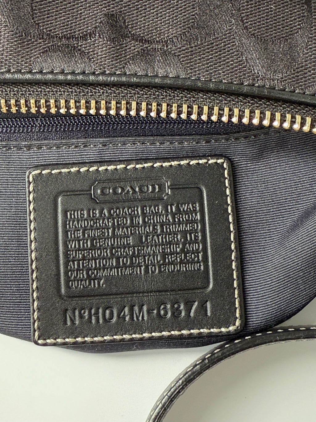 Vintage Coach Baguette East West Bag Black Signature Canvas Shoulder Bag Y2K