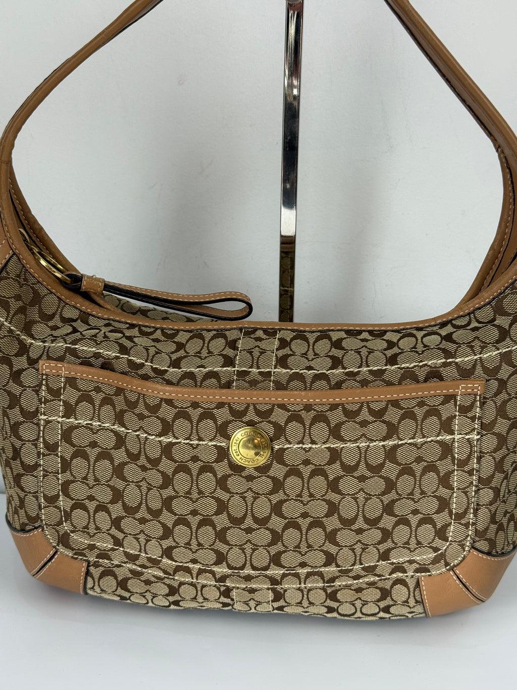 Vintage Coach Ergo Brown/Tan Bag Coach Signature Y2K HandBag