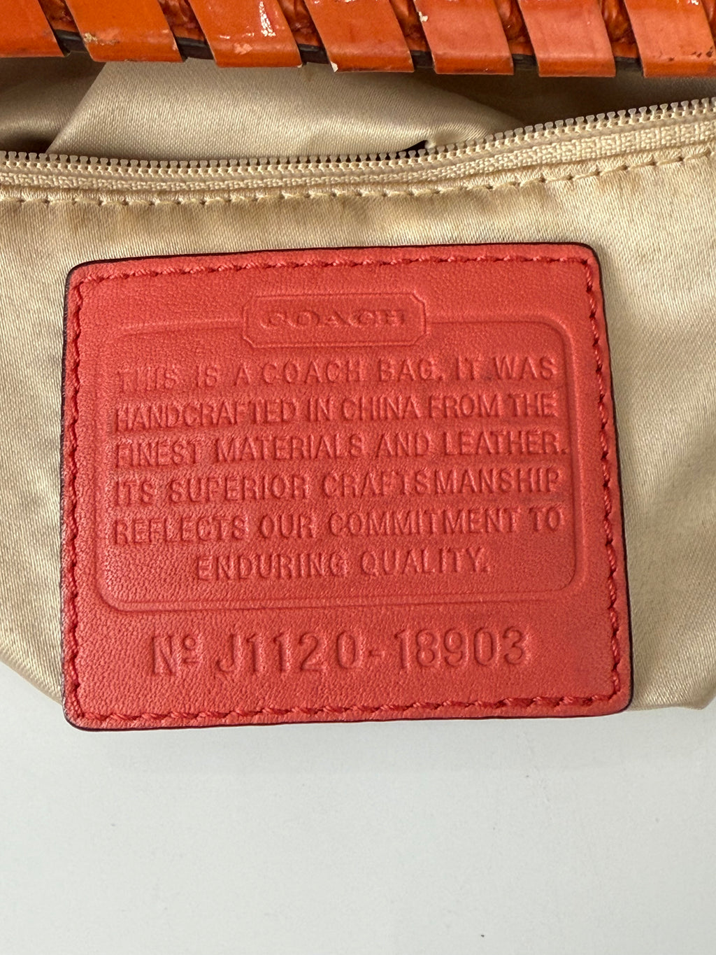 Vintage Coach Katarina Hobo Bag Brown & Orange Signature Shoulder Bag 00s Y2K