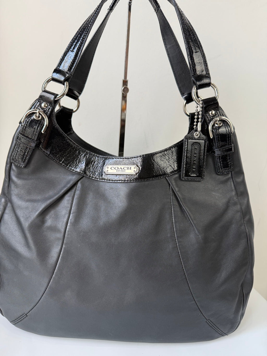 Vintage Coach Soho Hobo Bag Coach Black Leather Shoulder Bag 00s Y2K