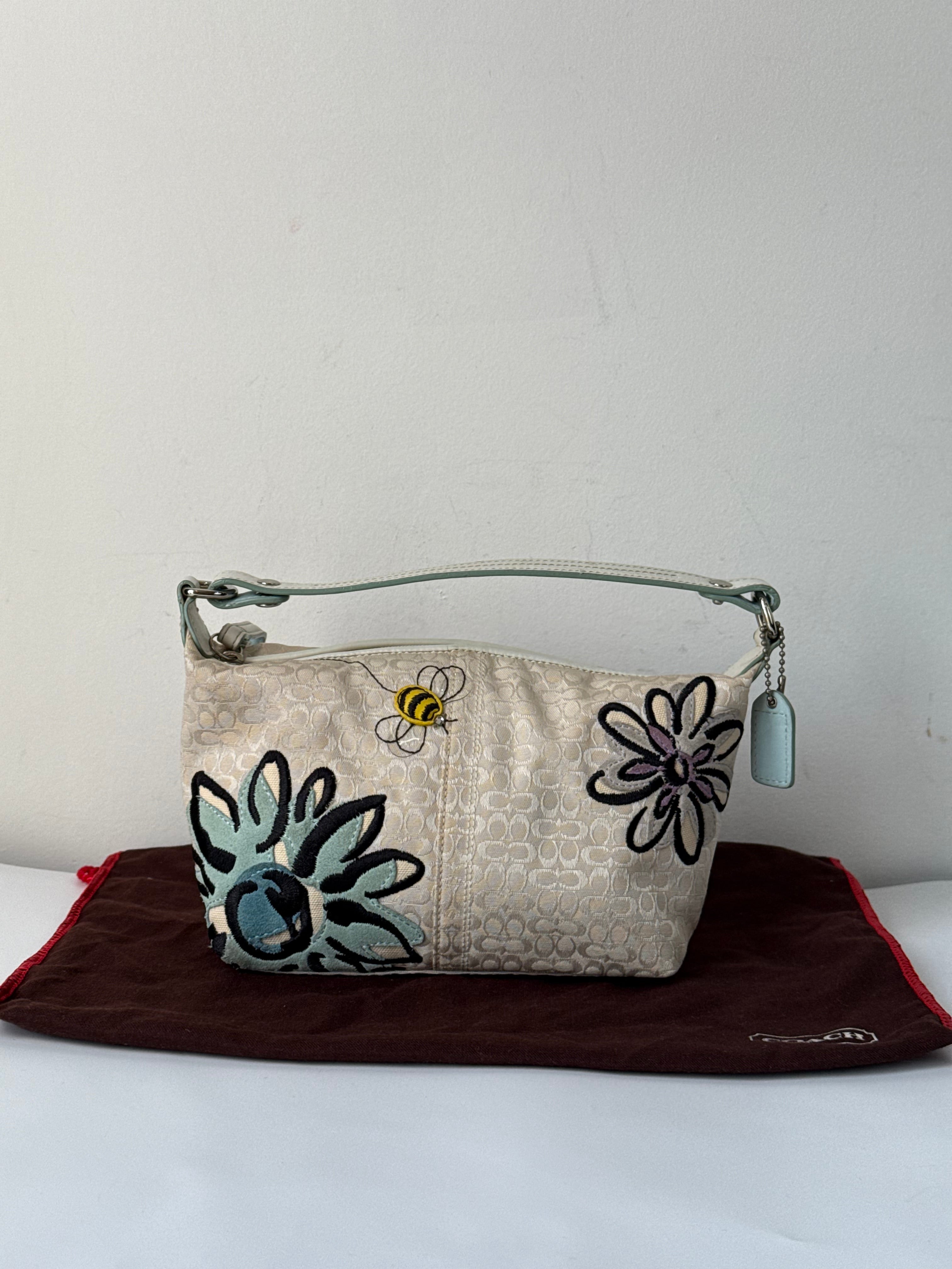 Vintage Coach Bumble Bee Bag Coach Signature Handbag 00s Y2K