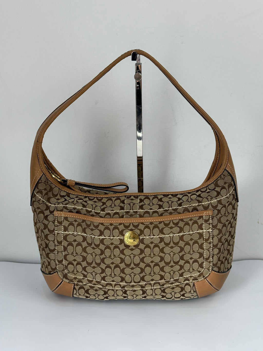 Vintage Coach Ergo Brown/Tan Bag Coach Signature Y2K HandBag
