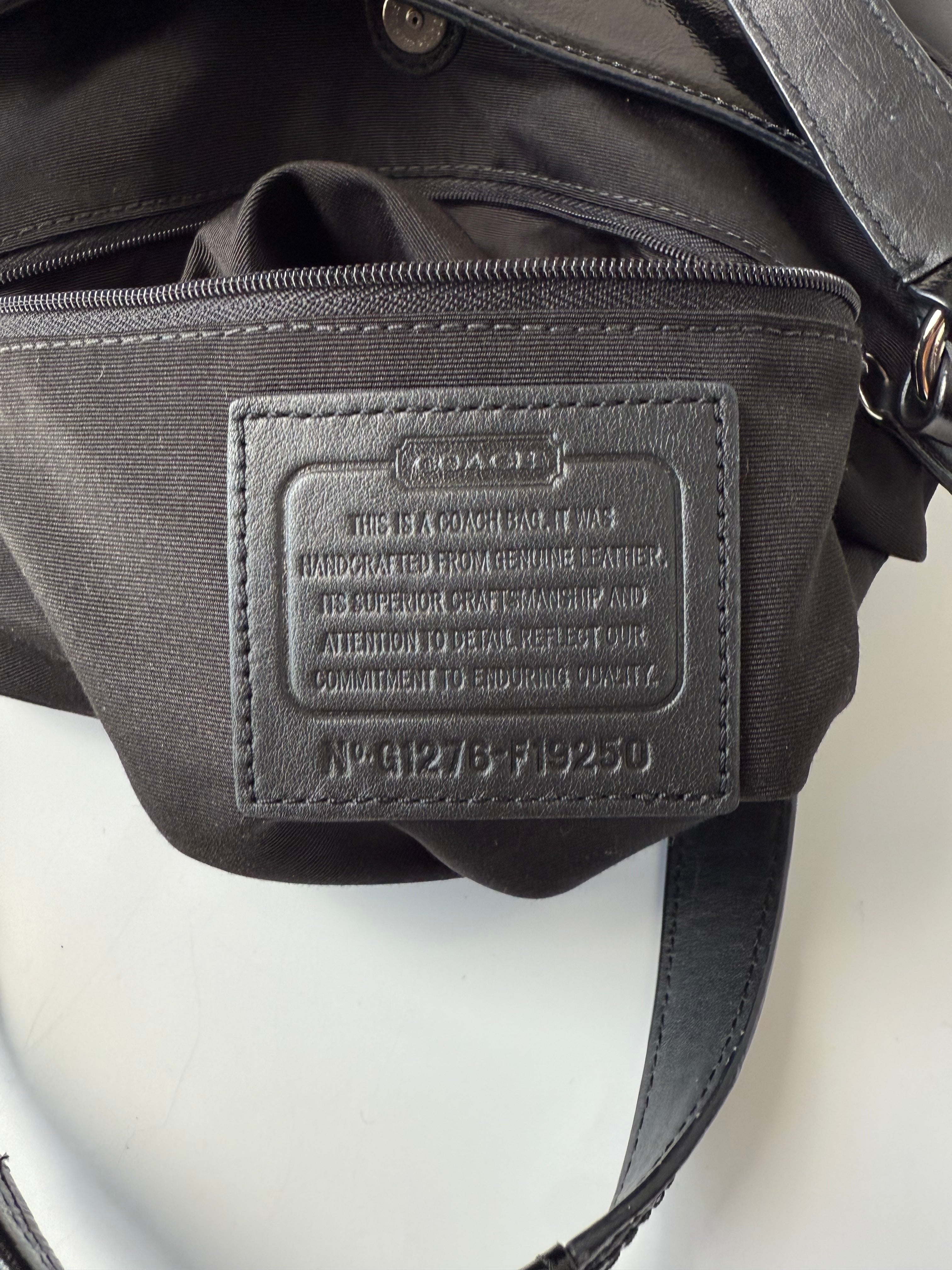 Vintage Coach Soho Hobo Bag Coach Black Leather Shoulder Bag 00s Y2K