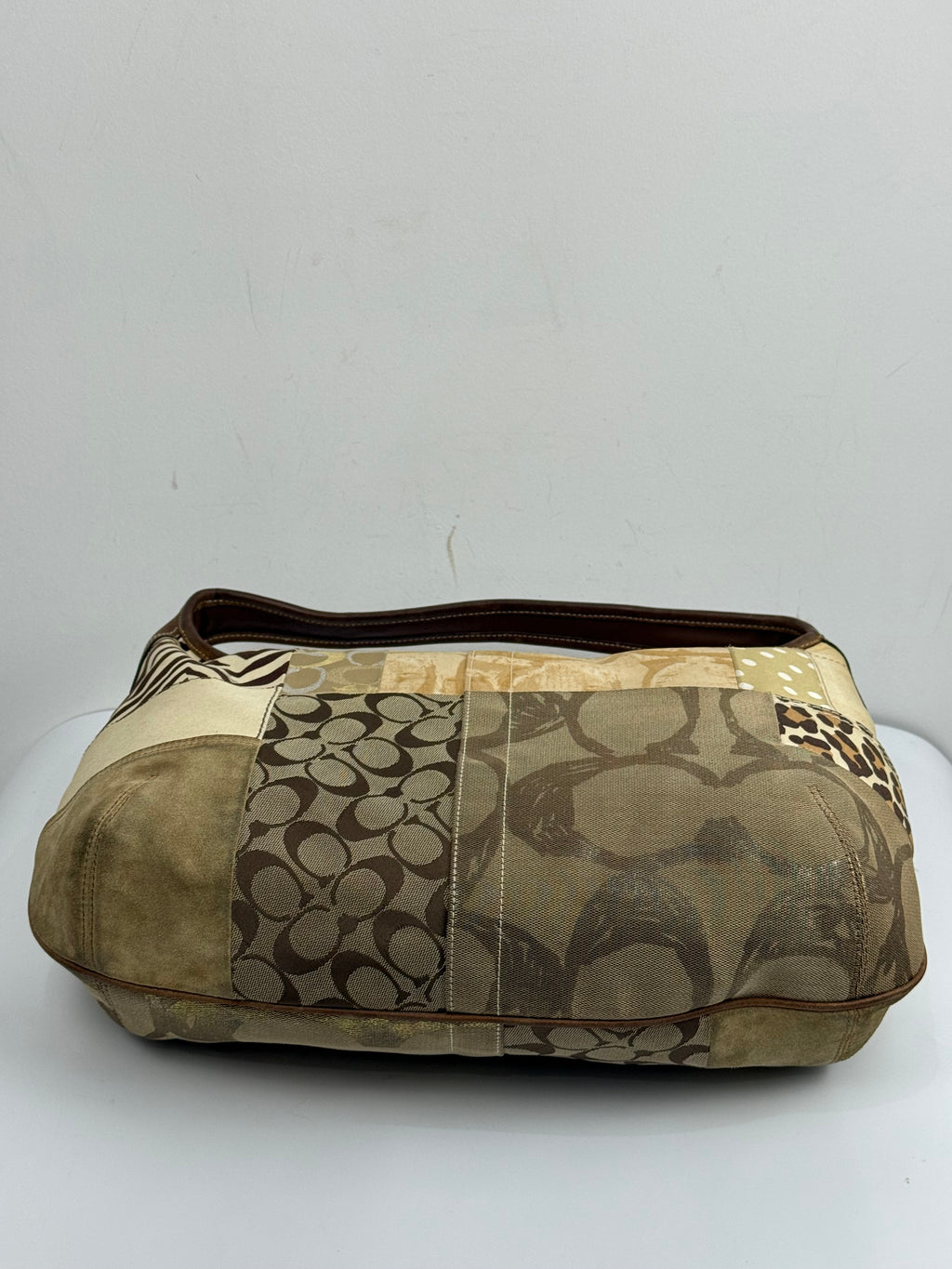Vintage Coach Ergo Patchwork Tote Bag Bag Brown Signature Canvas Handbag 00s Y2K