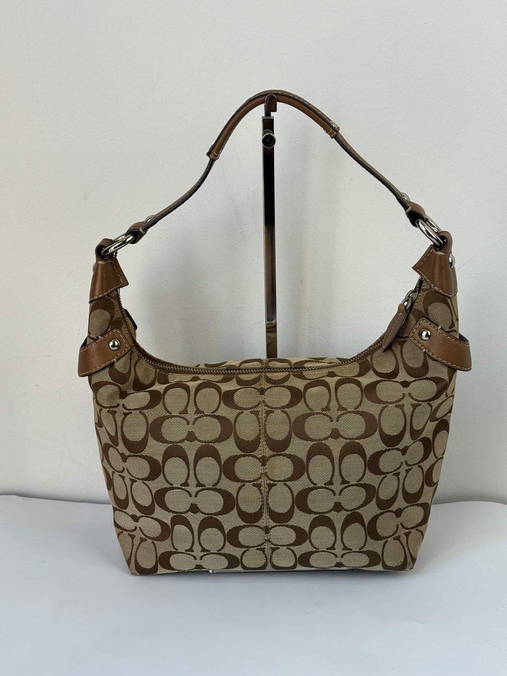 Vintage Coach Penelope Soho Hobo Bag Brown Signature Shoulder Bag 00s Y2K