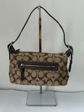 Vintage Coach Tabby Shoulder Bag Brown & Beige Signature Canvas Handbag 00s Y2K