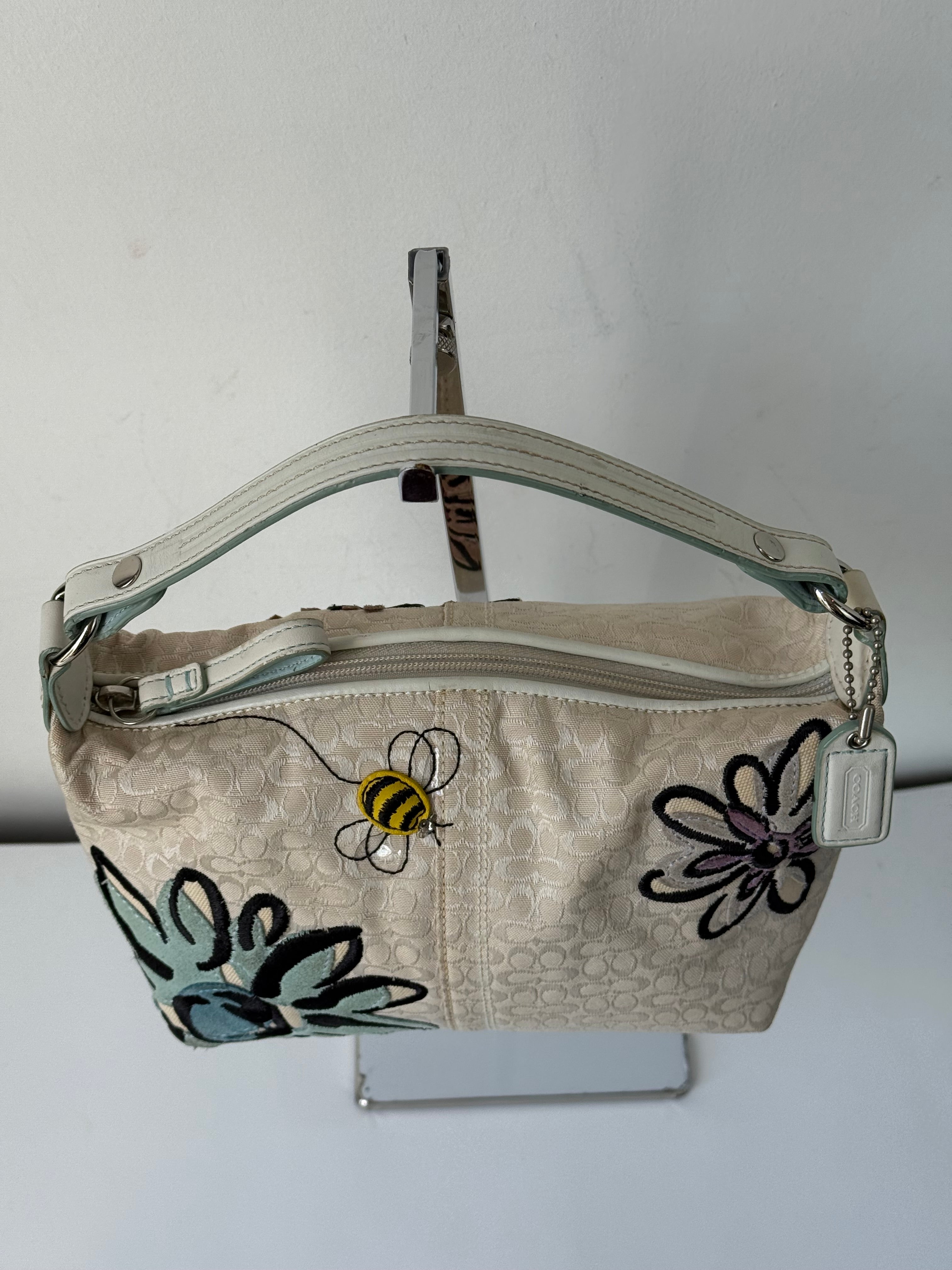 Vintage Coach Bumble Bee Bag Coach Signature Handbag 00s Y2K