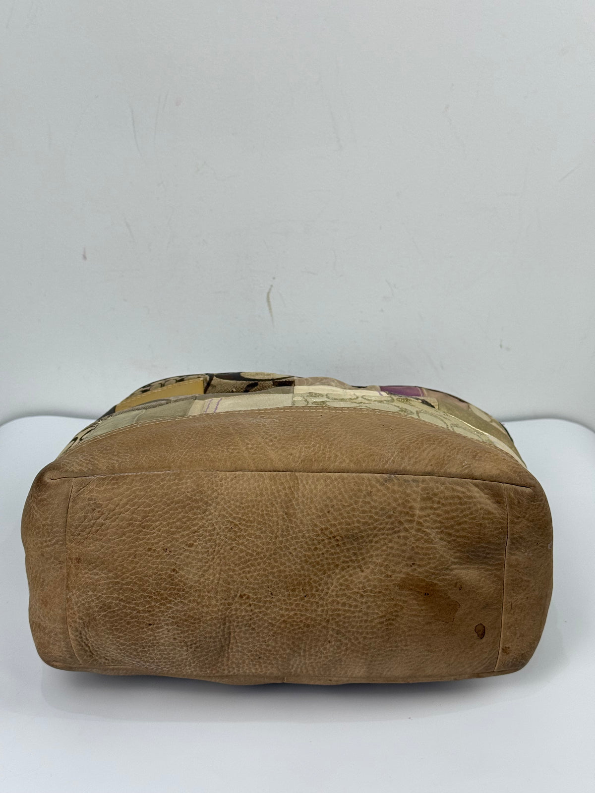 Vintage Coach Patchwork Tote Bag Coach Signature Shoulder Bag 00s Y2K