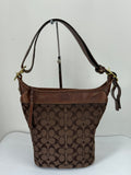 Vintage Coach Bleecker Brown Bucket Bag Coach Signature Y2K Shoulder Bag