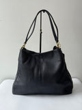 Vintage Coach Shoulder Bag 00s Y2K Coach Madison Phoebe Black Pebbled Leather Bag