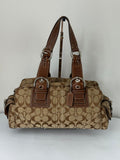 Rare Vintage Coach Dark Brown Boston Satchel Soho Mia Signature Shoulder Bag 00s Y2K