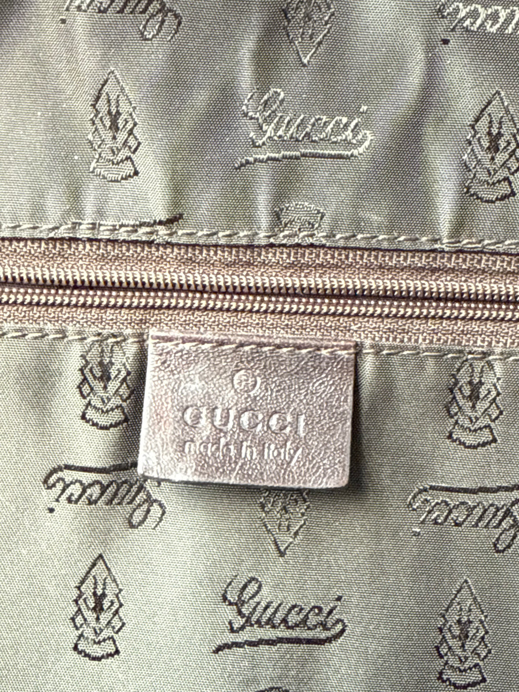 Vintage Gucci Crystal Duchessa Boston Bag Brown Gucci Pouch Monogram Handbag 00s Y2K