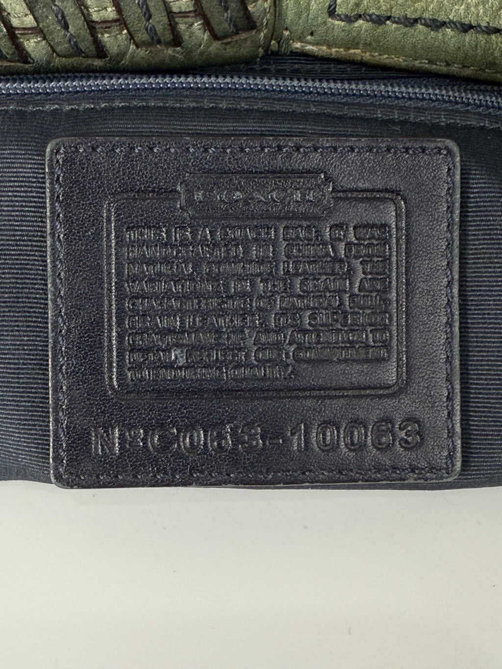Vintage Coach Mia Studded Hobo Bag Coach Blue Leather Y2K HandBag