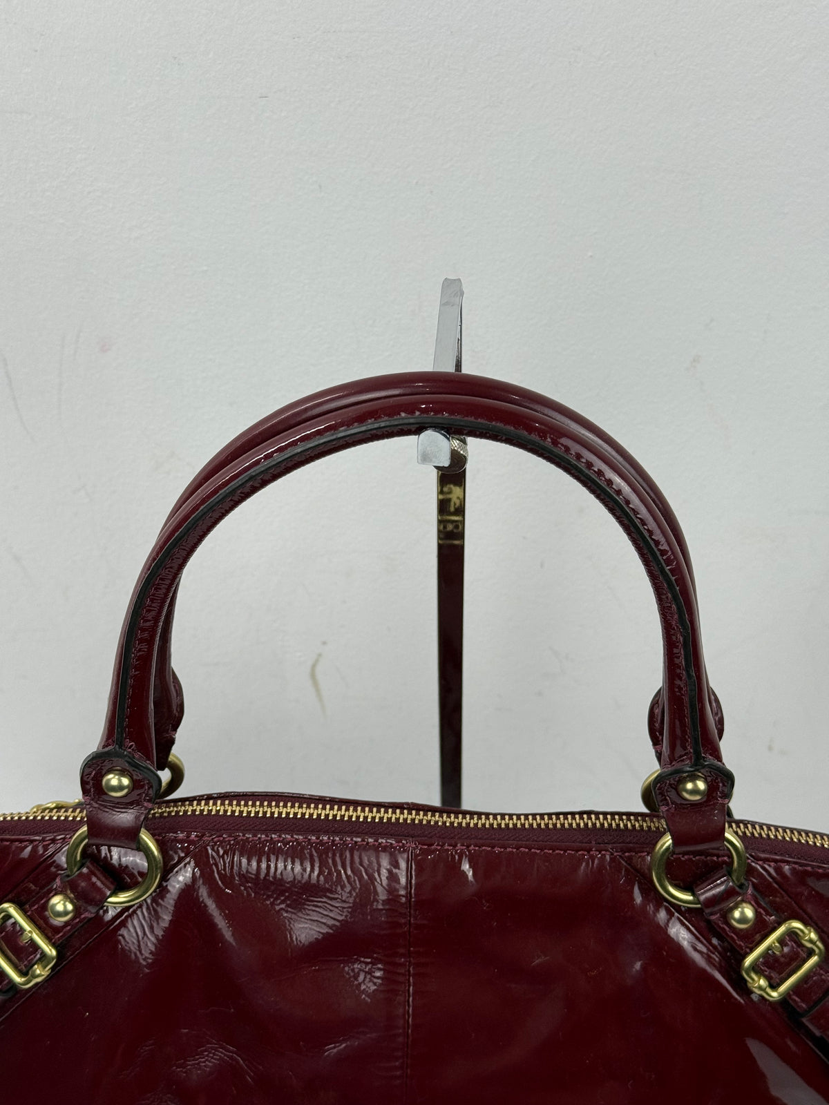 Vintage Coach Madison Red Patent Leather Bag Coach Leather Handbag 00s Y2K