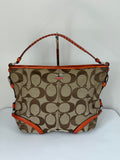 Vintage Coach Katarina Hobo Bag Brown & Orange Signature Shoulder Bag 00s Y2K