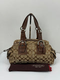 Vintage Coach Dark Brown Boston Satchel Soho Mia Signature Shoulder Bag 00s Y2K