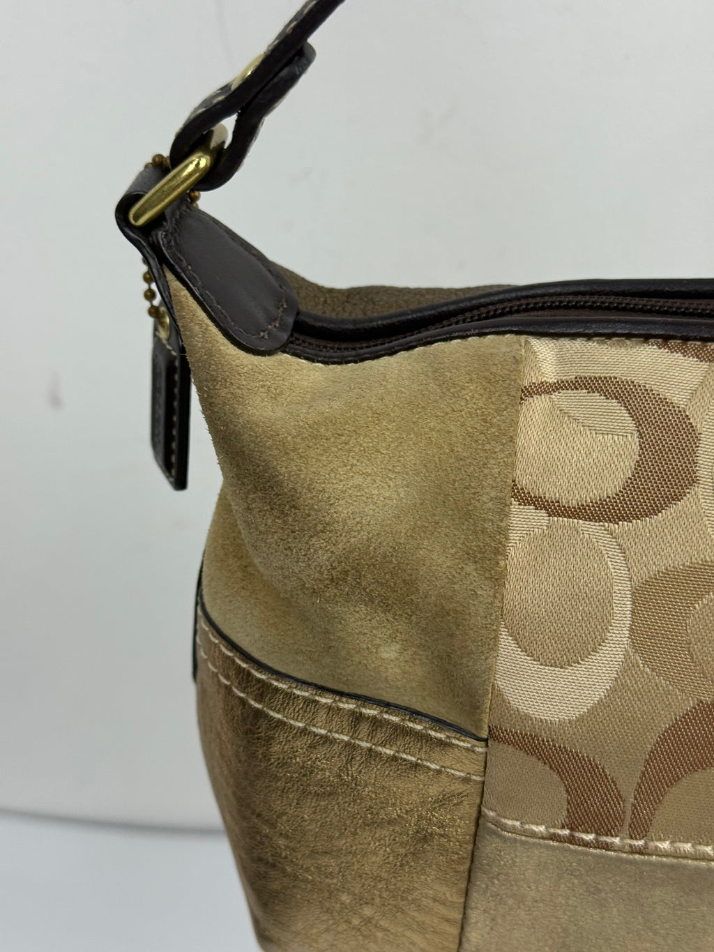 Vintage Coach Patchwork HandBag Multi Colour Patchwork Mini Handbag 00s Y2K