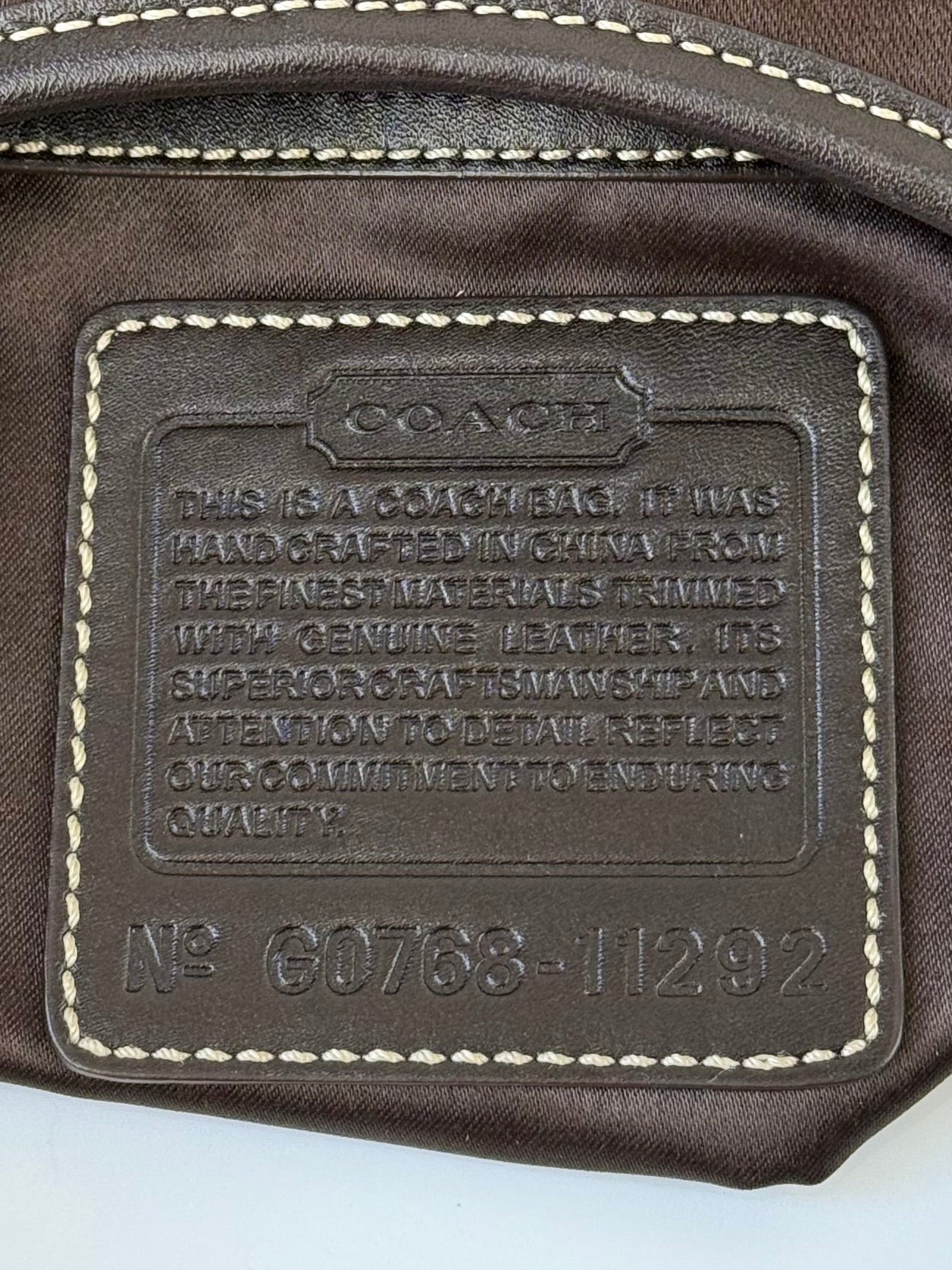 Vintage Coach Brown Ergo Shoulder Bag Coach Signature Handbag 00s Y2K