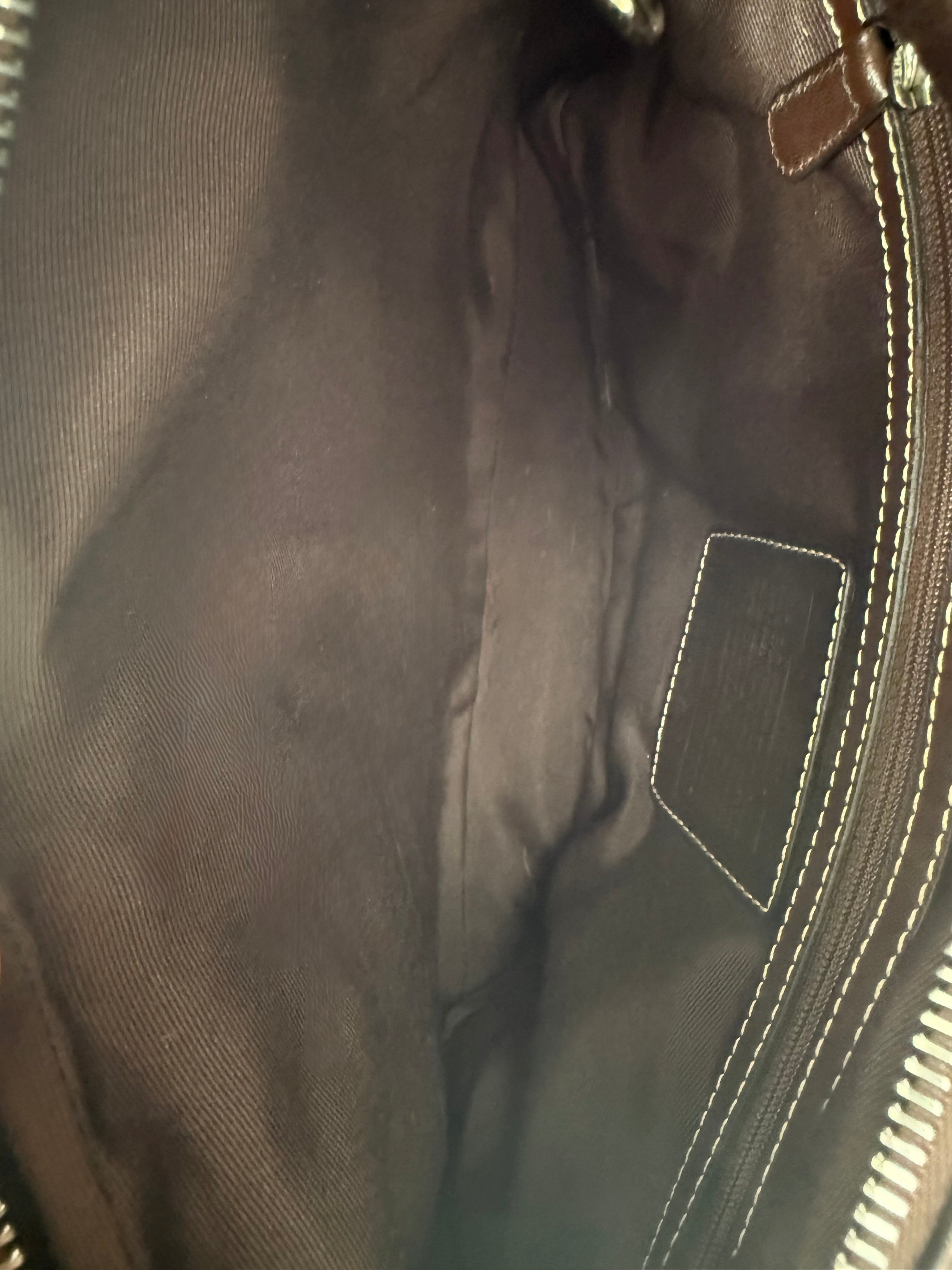 Vintage Coach Soho Hobo Bag Brown & Beige Signature Coach Canvas Shoulder Bag 00s Y2K